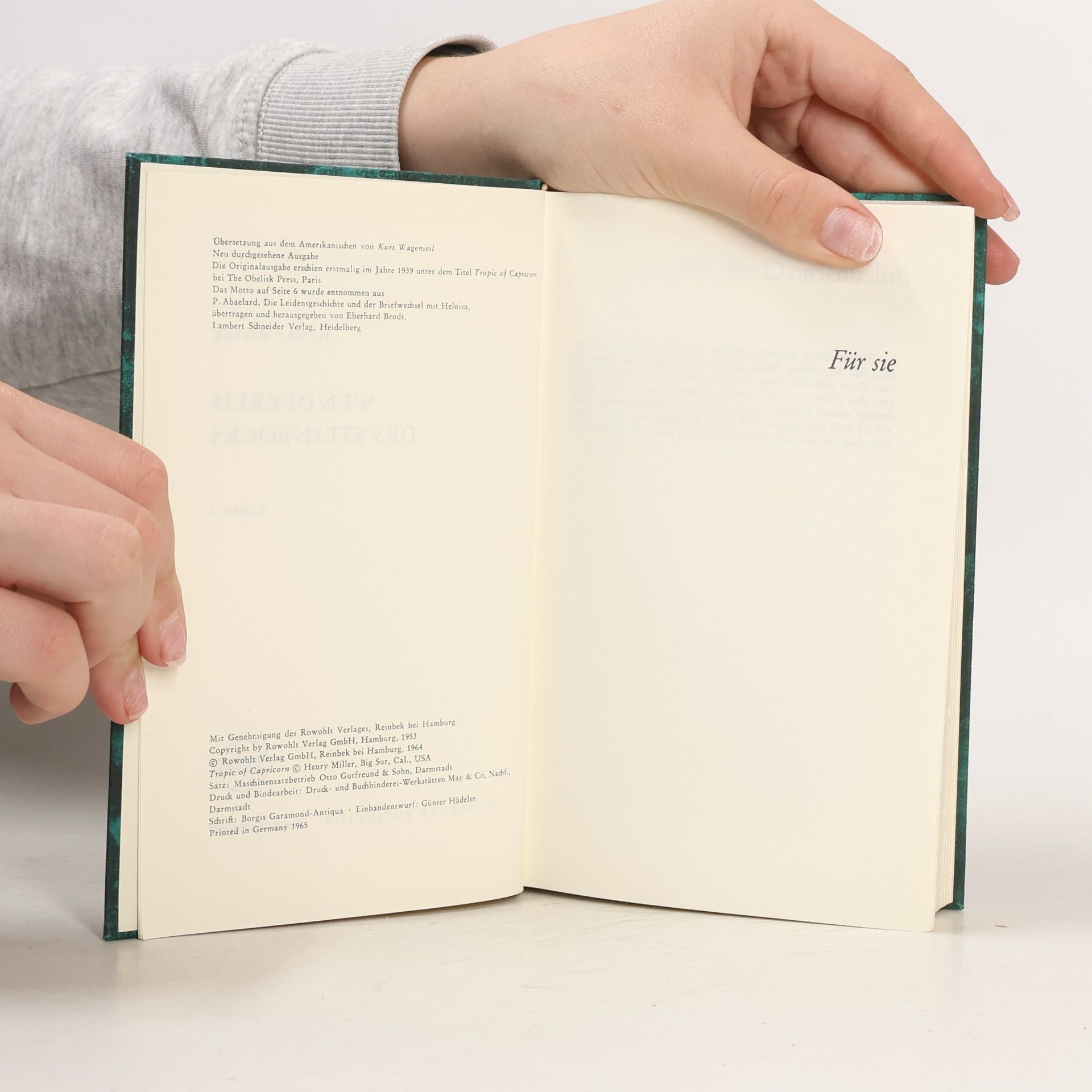 Henry Miller Wendekreis des Steinbocks