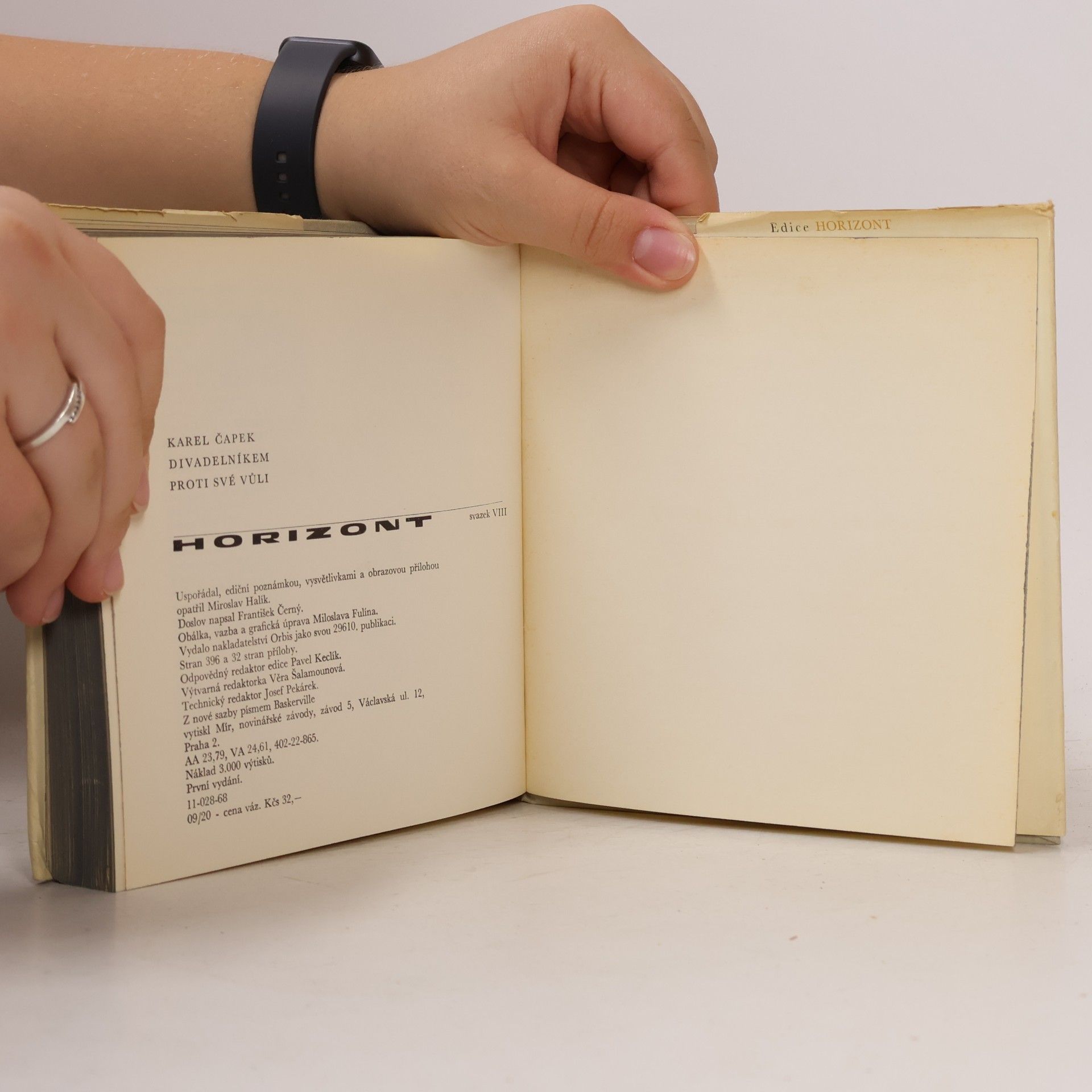 Karel Čapek Divadelníkem proti své vůli