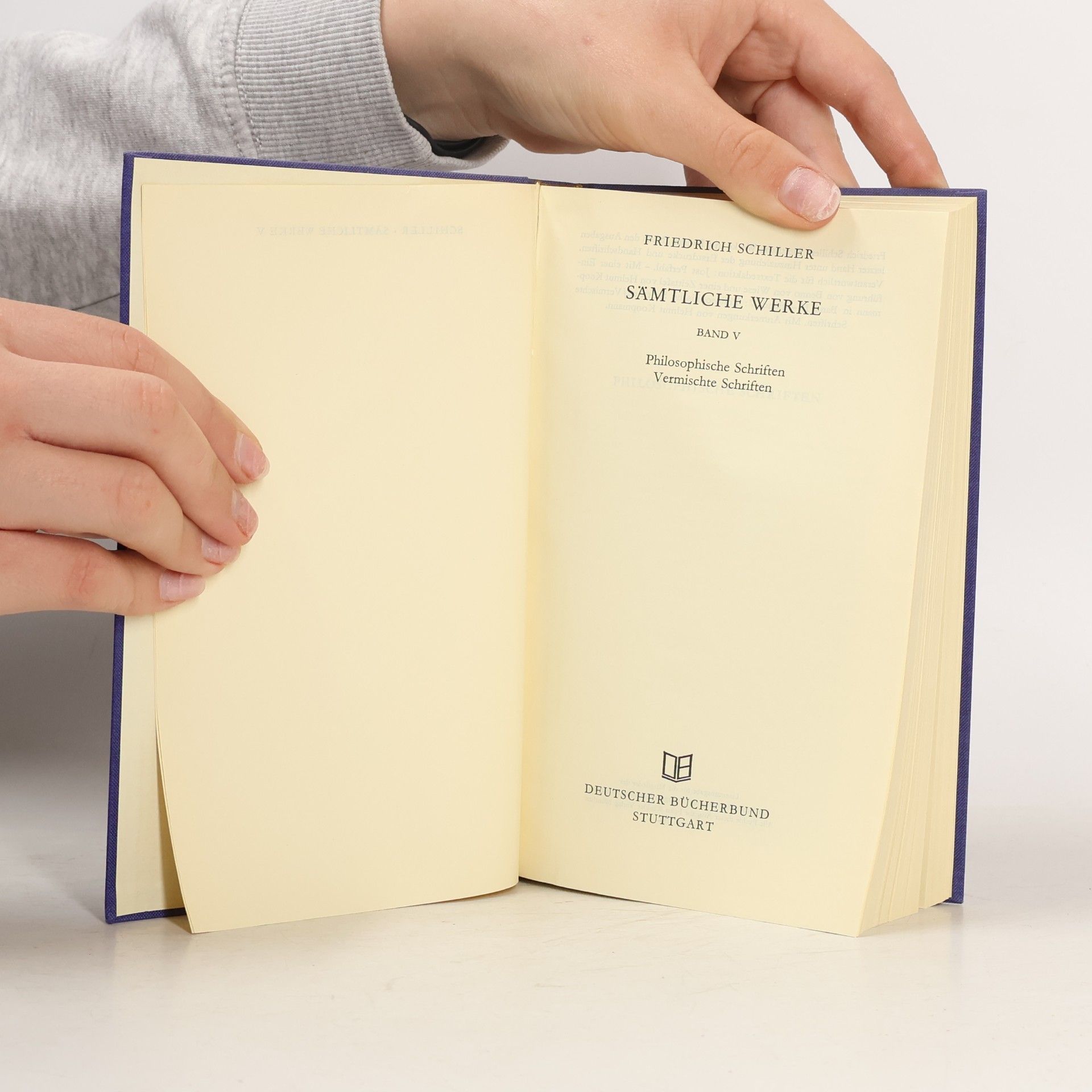 Friedrich Schiller Sämtliche Werke V