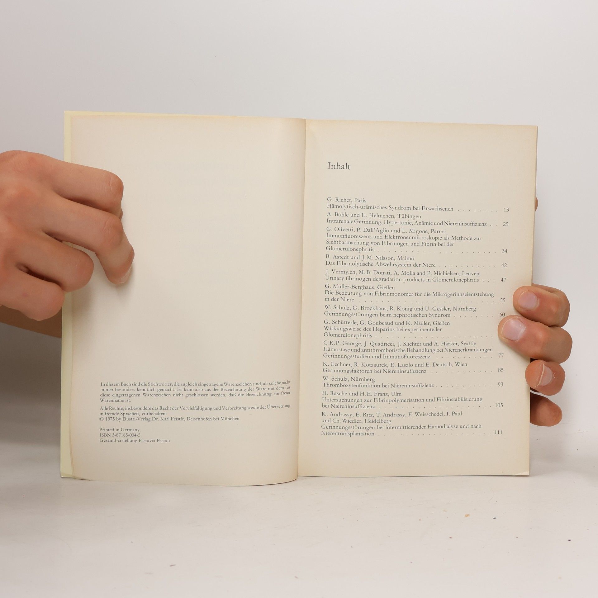 Various authors Gerinnungsstörungen und Anämie bei Nierenerkrankungen
