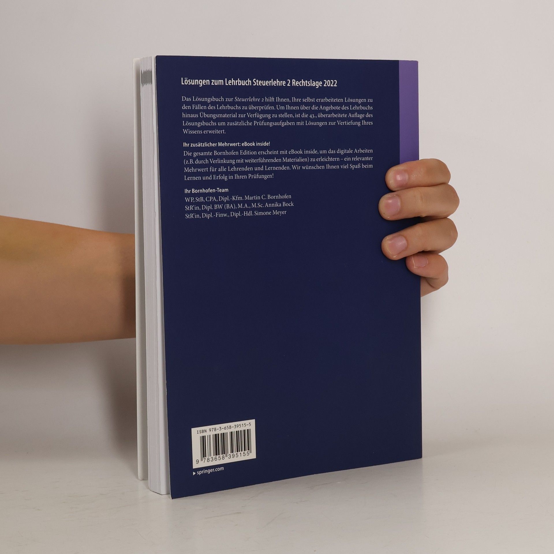 Manfred Bornhofen Lösungen zum Lehrbuch Steuerlehre 2 Rechtslage 2022