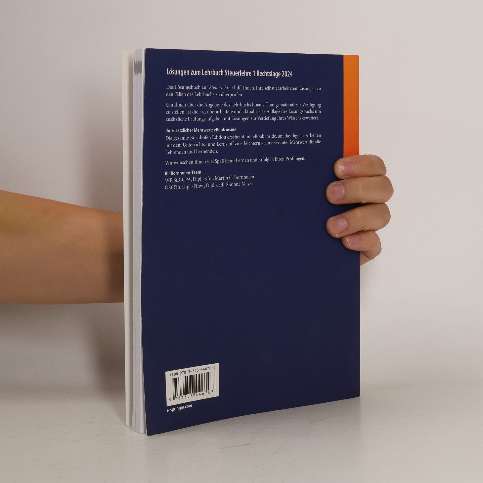 Manfred Bornhofen Lösungen zum Lehrbuch Steuerlehre 1 Rechtslage 2024