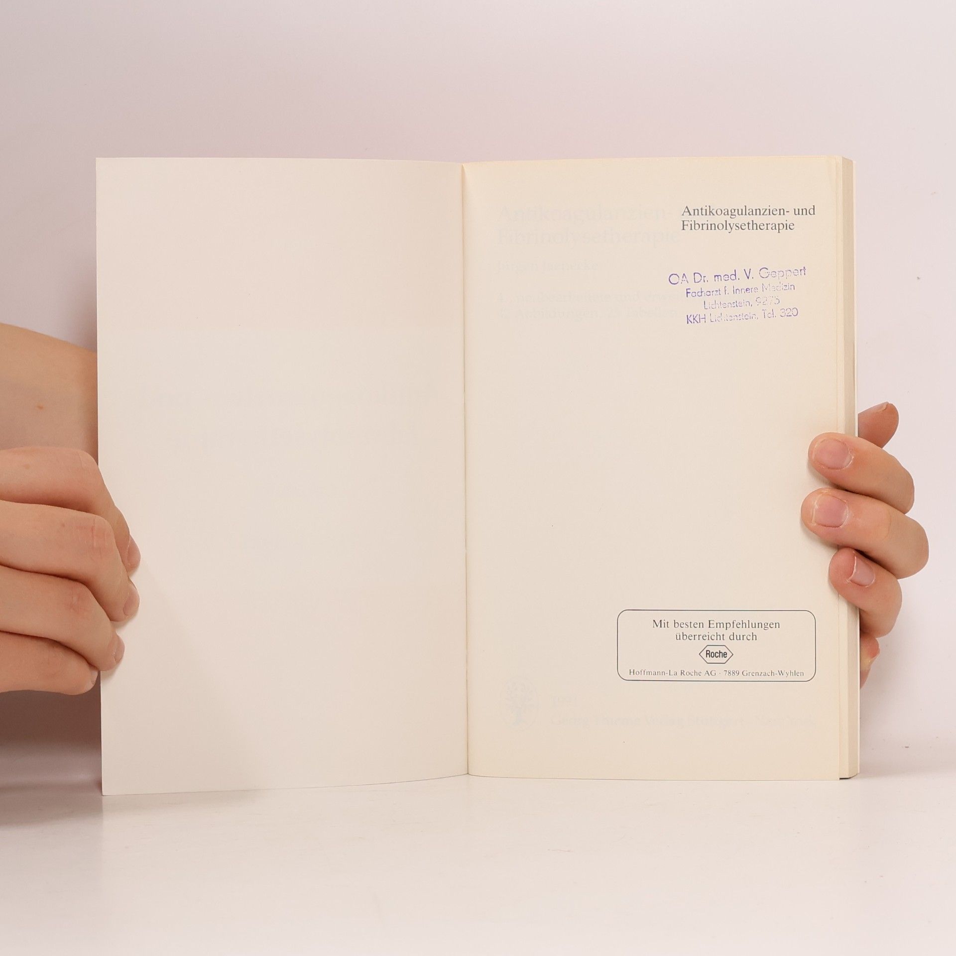 Jürgen Jaenecke Antikoagulanzien- und Fibrinolysetherapie - 4. Auflage