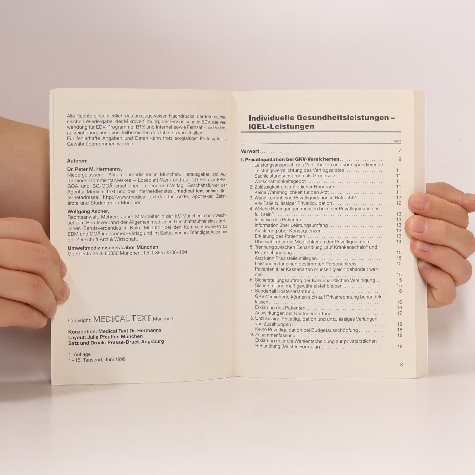 Dr. Peter M. Hermanns Igel-Liste 98