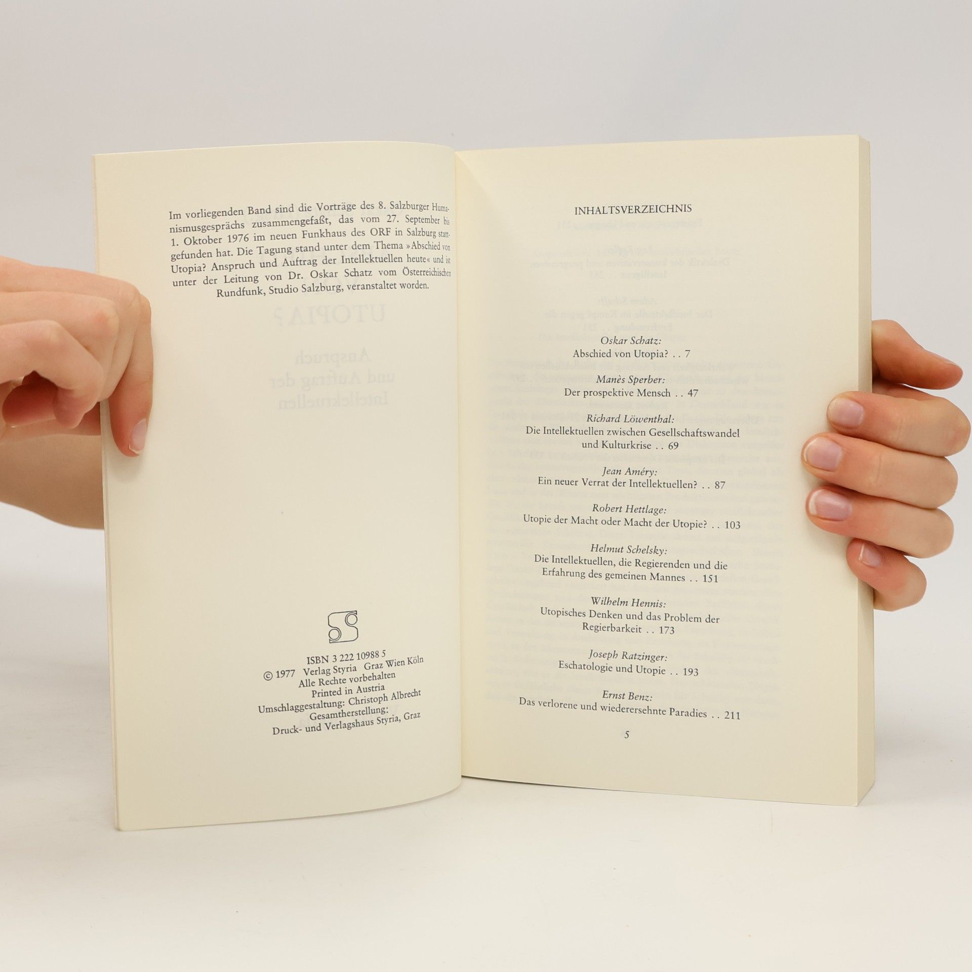 Oskar Schatz Abschied von Utopia?