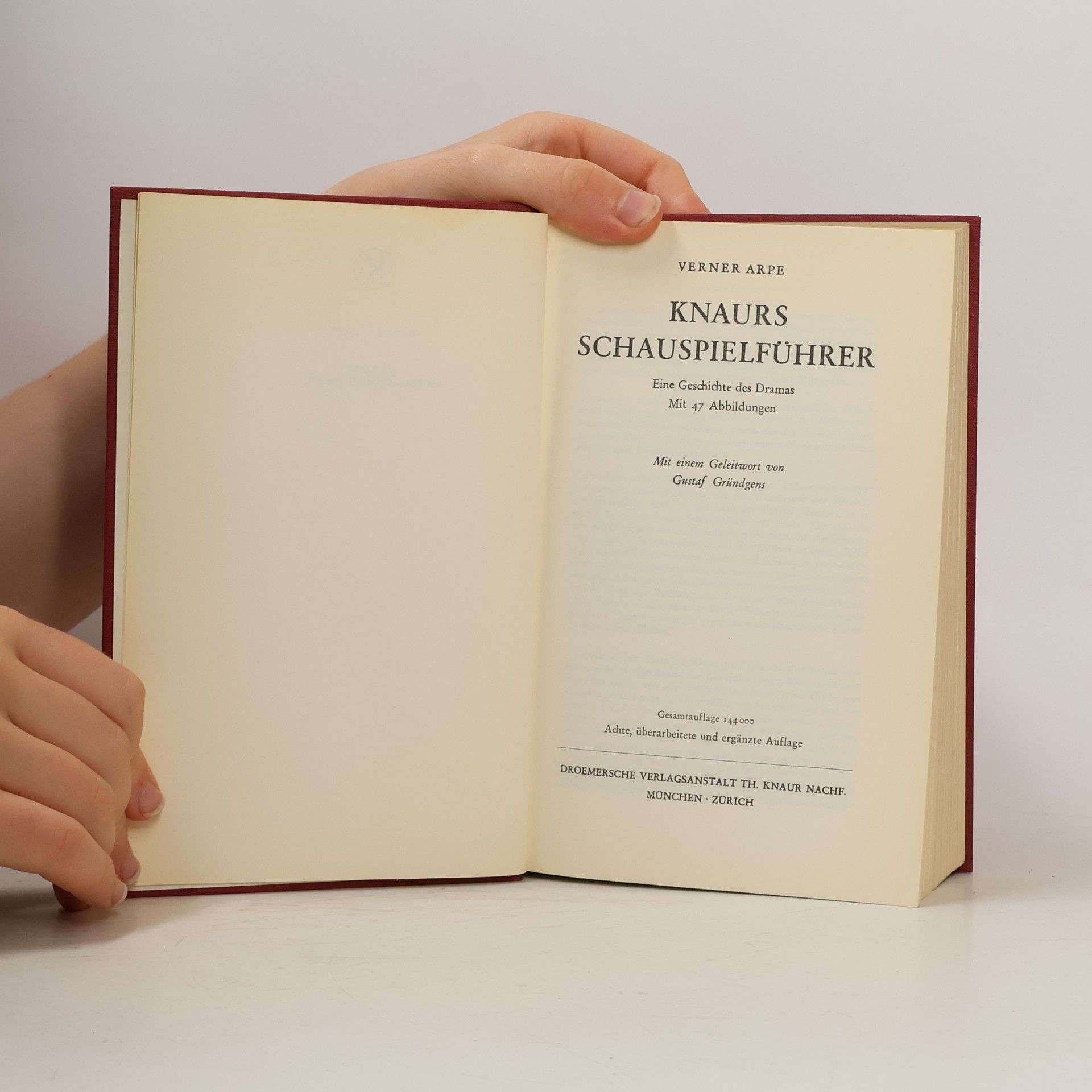 Verner Arpe Knaurs Schauspielführer
