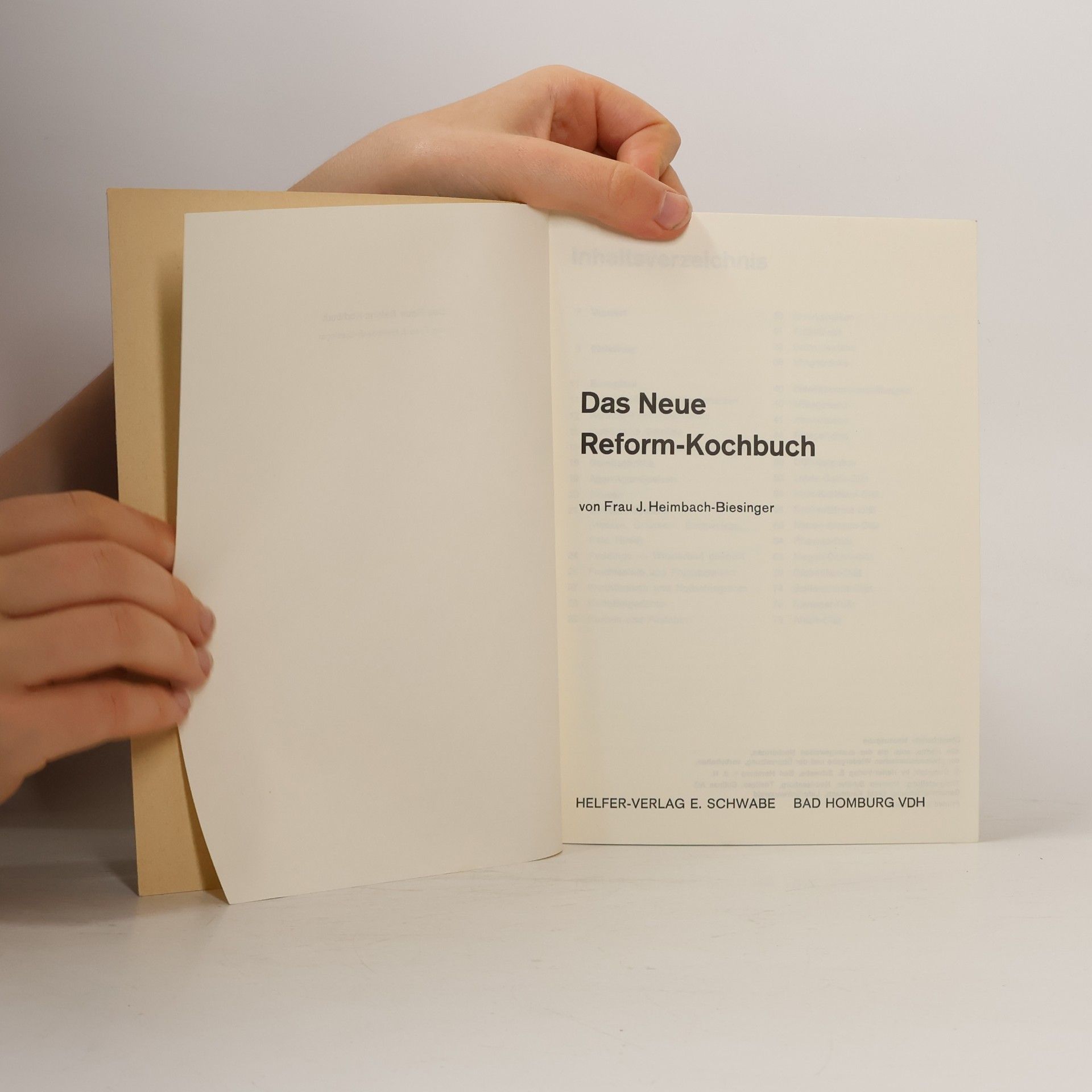J. Heimbach-Biesinger Das Neue Reform-Kochbuch