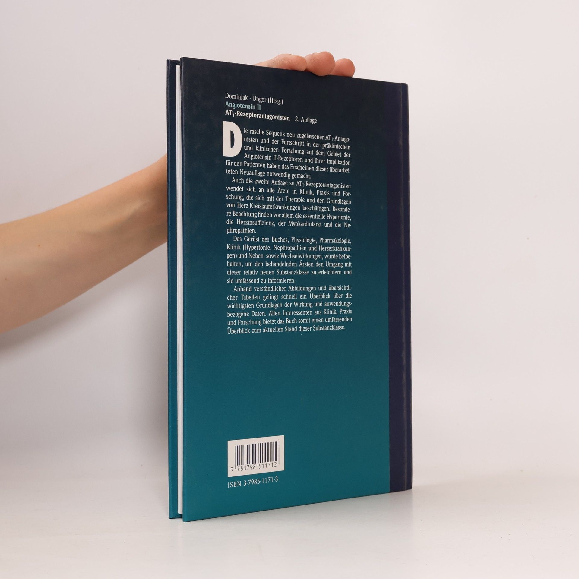 Peter Dominiak Angiotensin II AT1-Rezeptorantagonisten: Zweite, erweiterte und überarbeitete Auflage