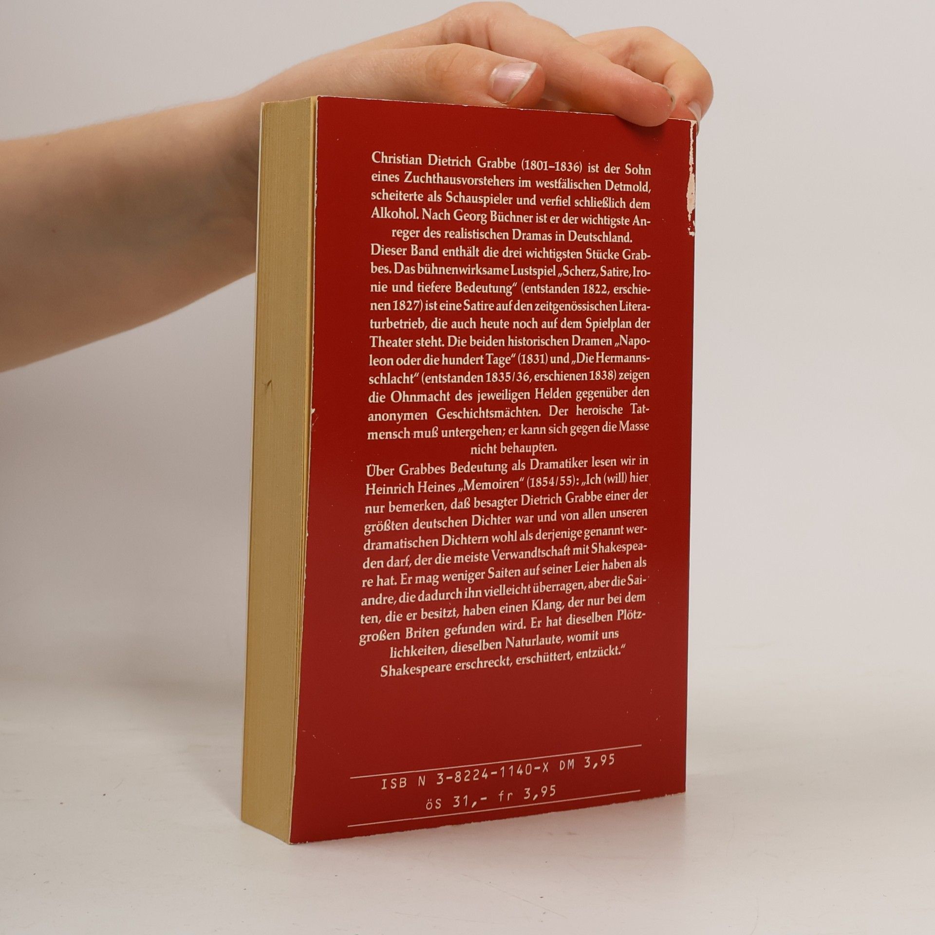 Christian Dietrich Grabbe Deutsche Klassiker Bibliothek der literarischen Meisterwerke: Scherz, Satire, Ironie und tiefere Bedeutung und Dramen