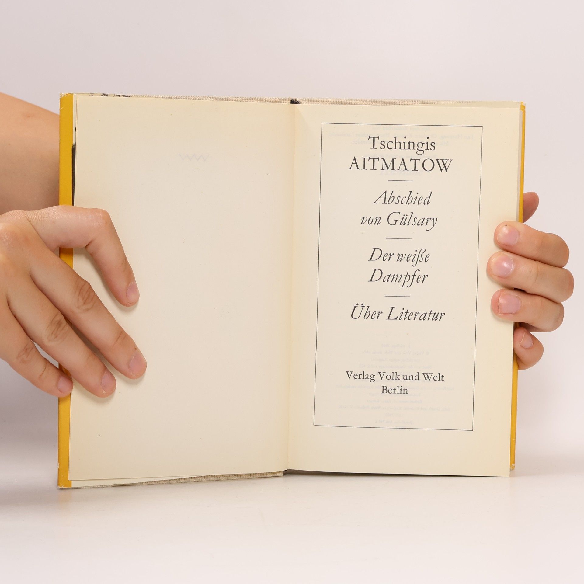 Čingiz Ajtmatov Abschied von Gülsary, Der weiße Dampfer, Über Literatur