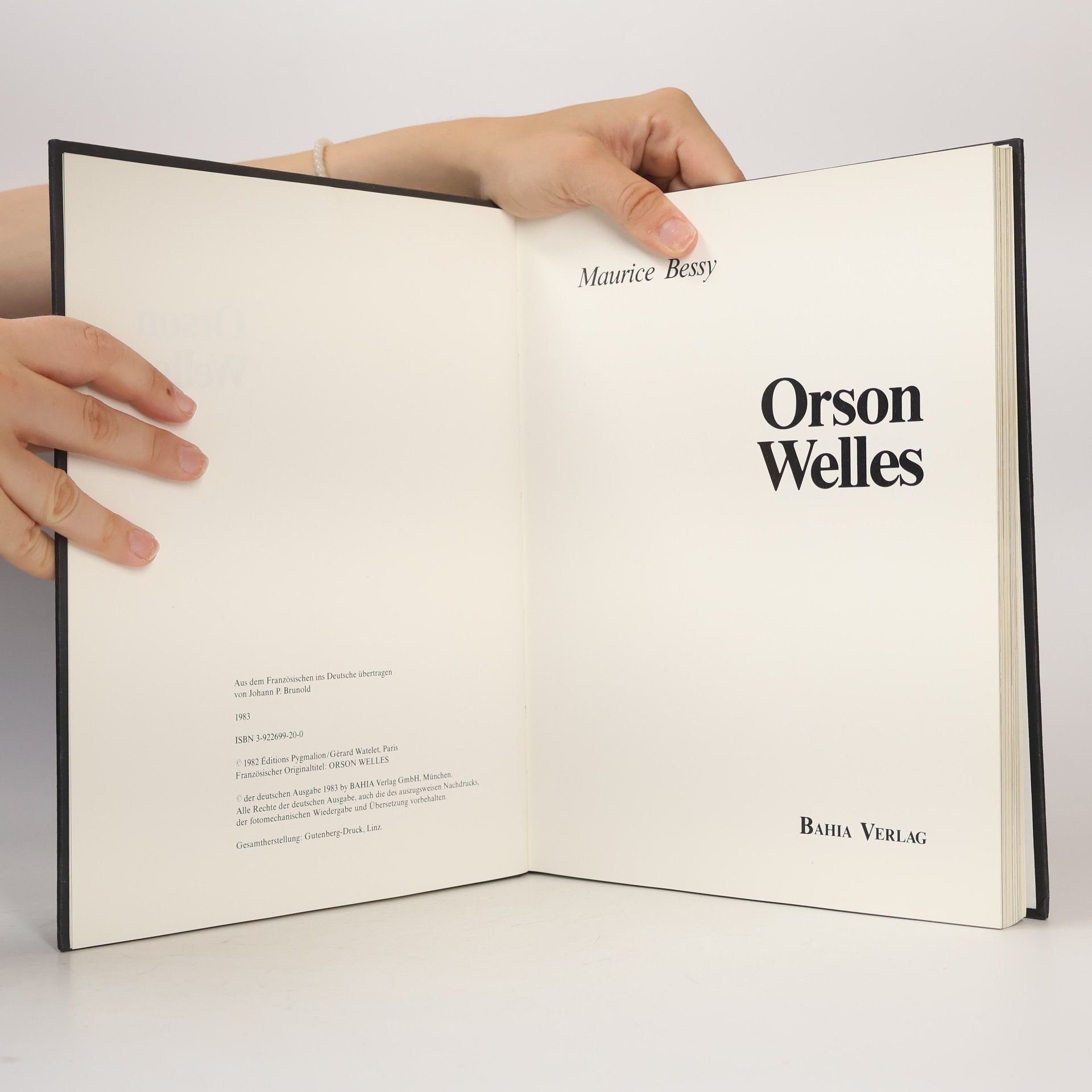 Maurice Bessy Orson Welles