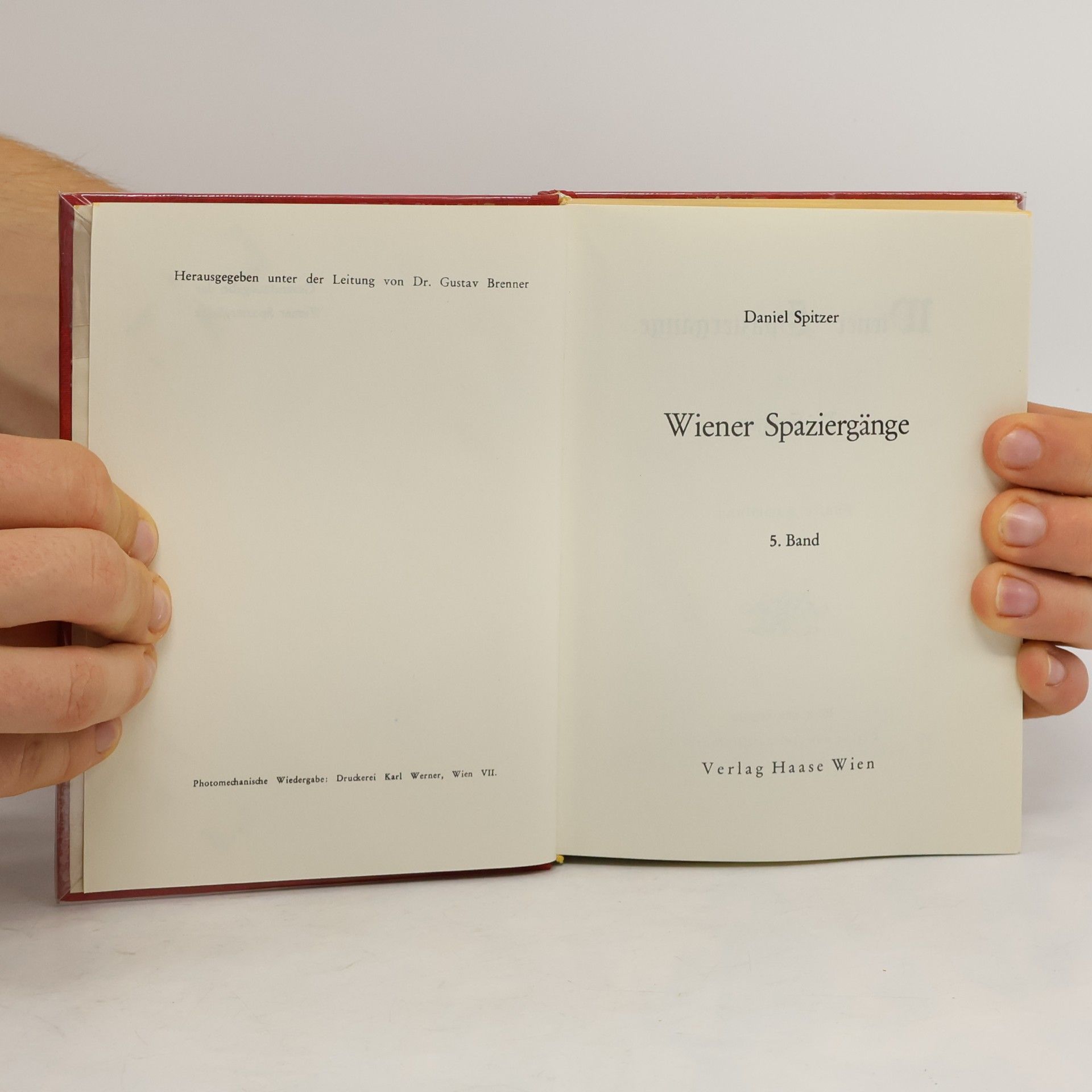 Daniel Spitzer Wiener Spaziergänge 5