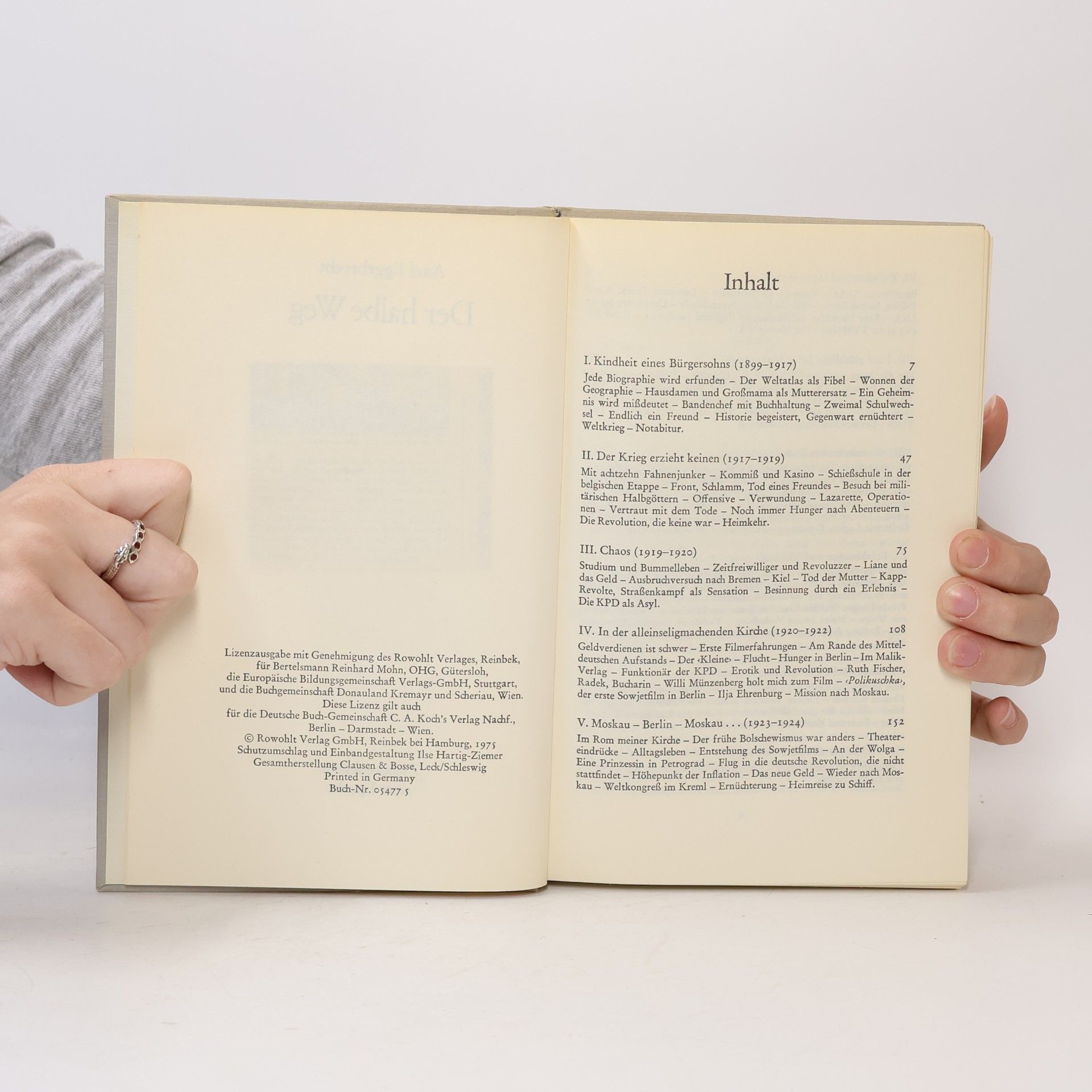 Axel Eggebrecht Der halbe Weg