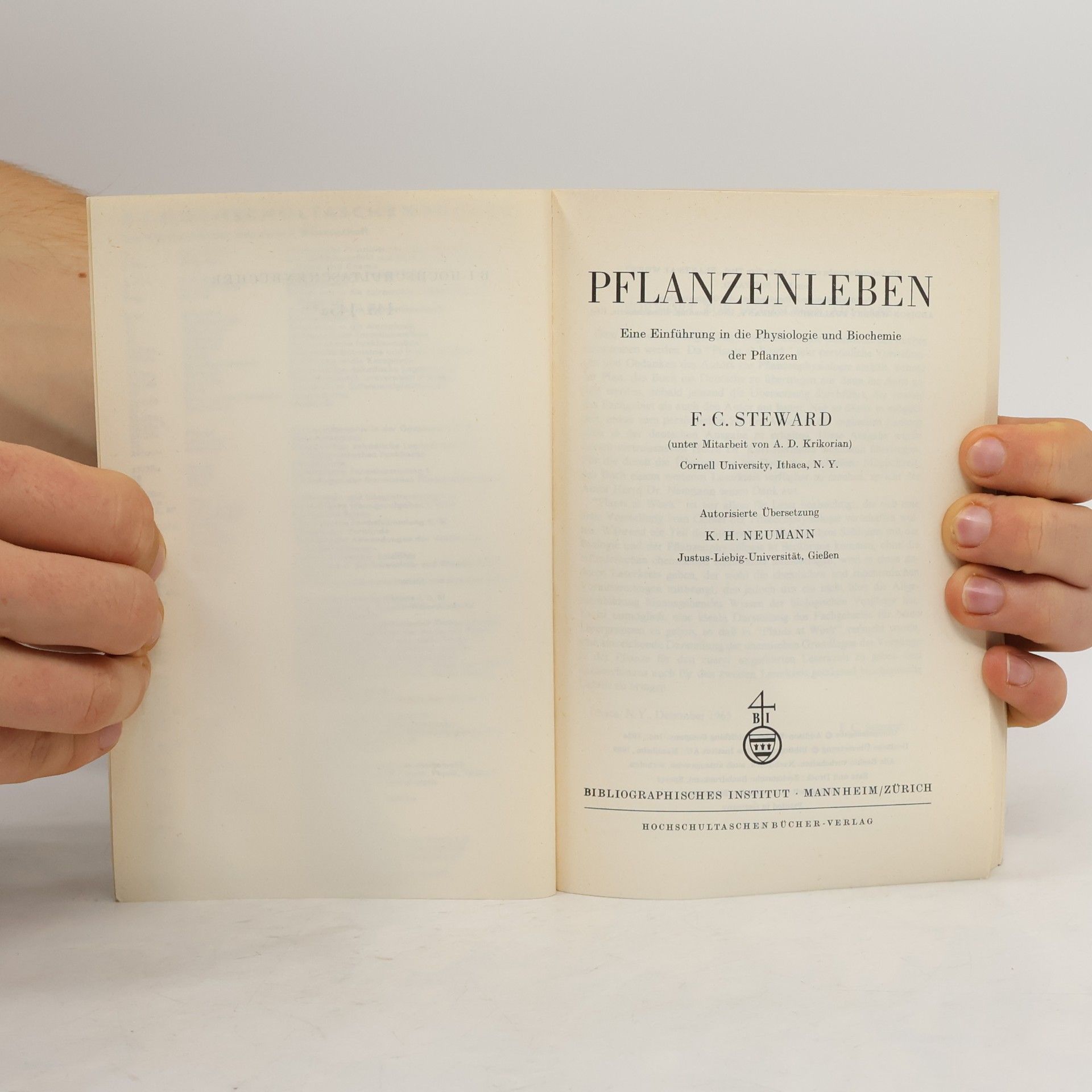 F. C. Steward PFLANZENLEBEN