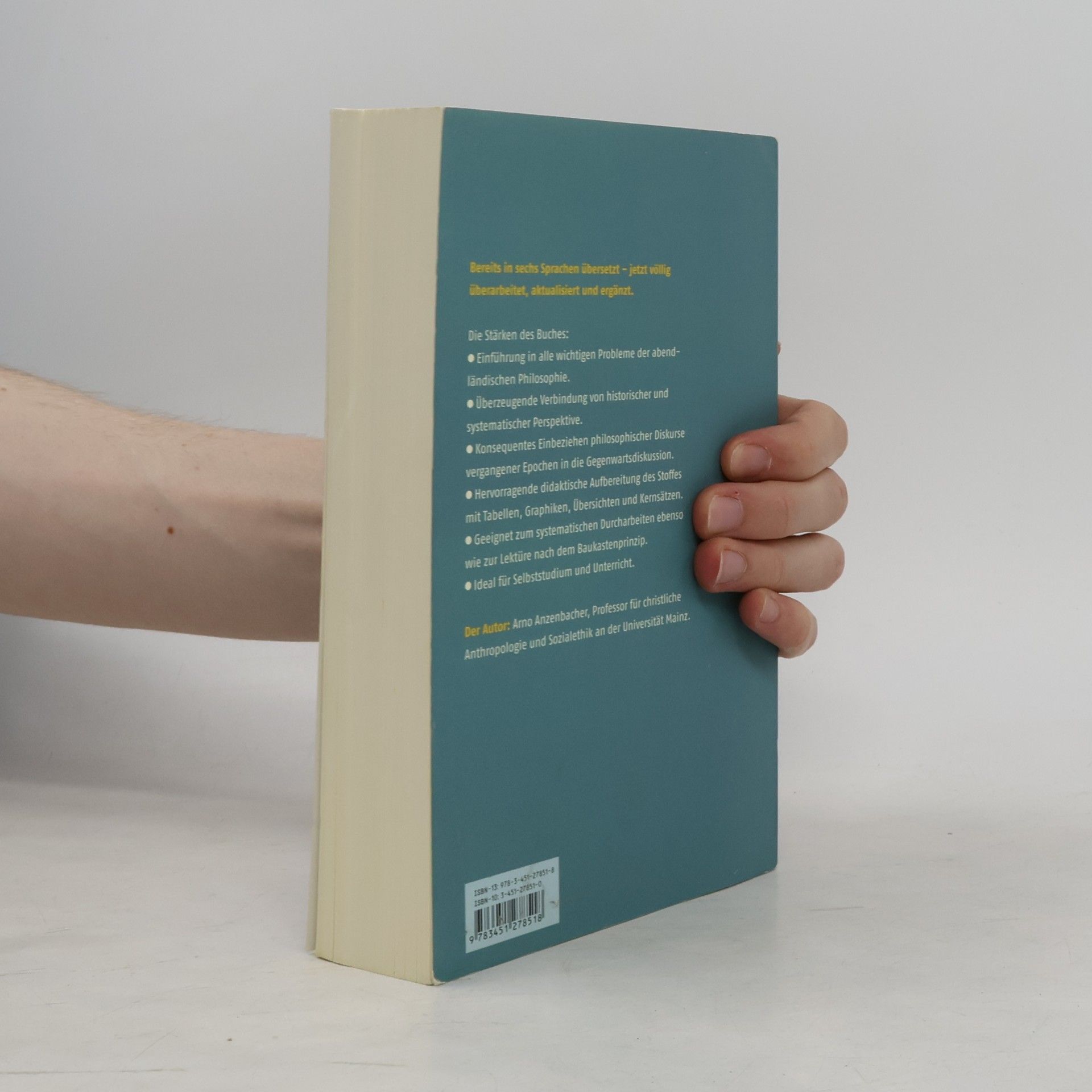 Arno Anzenbacher Einführung in die Philosophie
