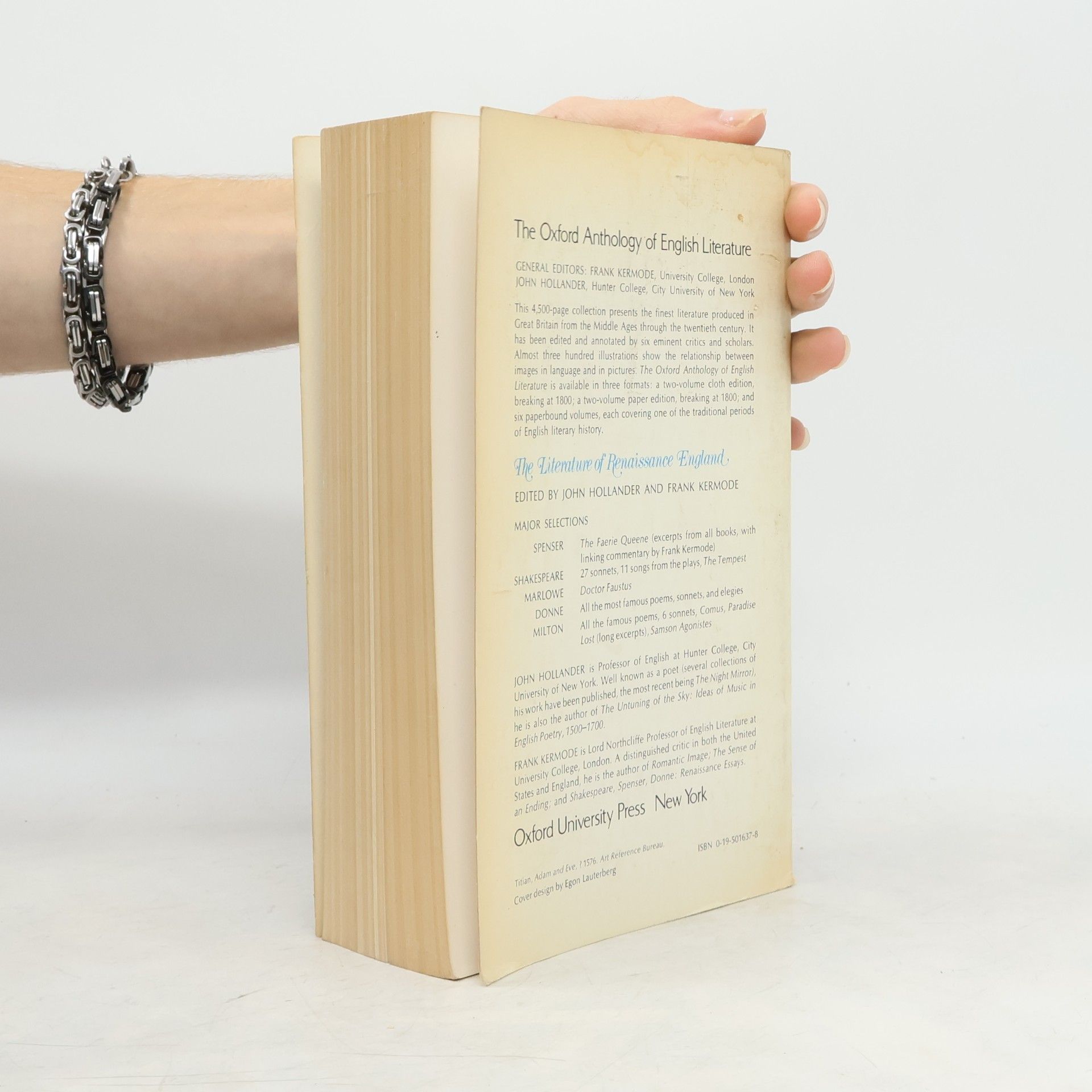 John Hollander The Literature of Renaissance England
