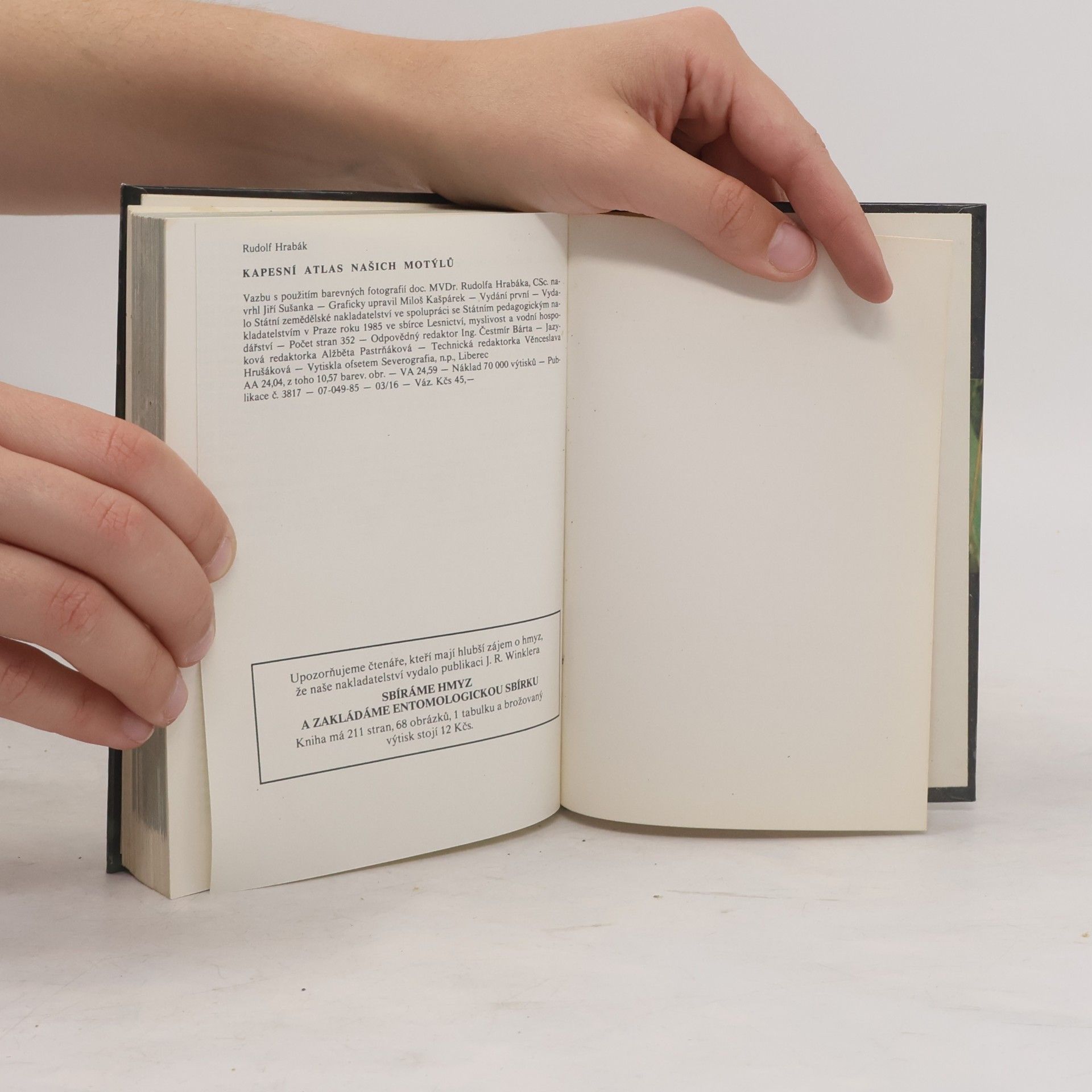 Rudolf Hrabák Kapesní atlas našich motýlů