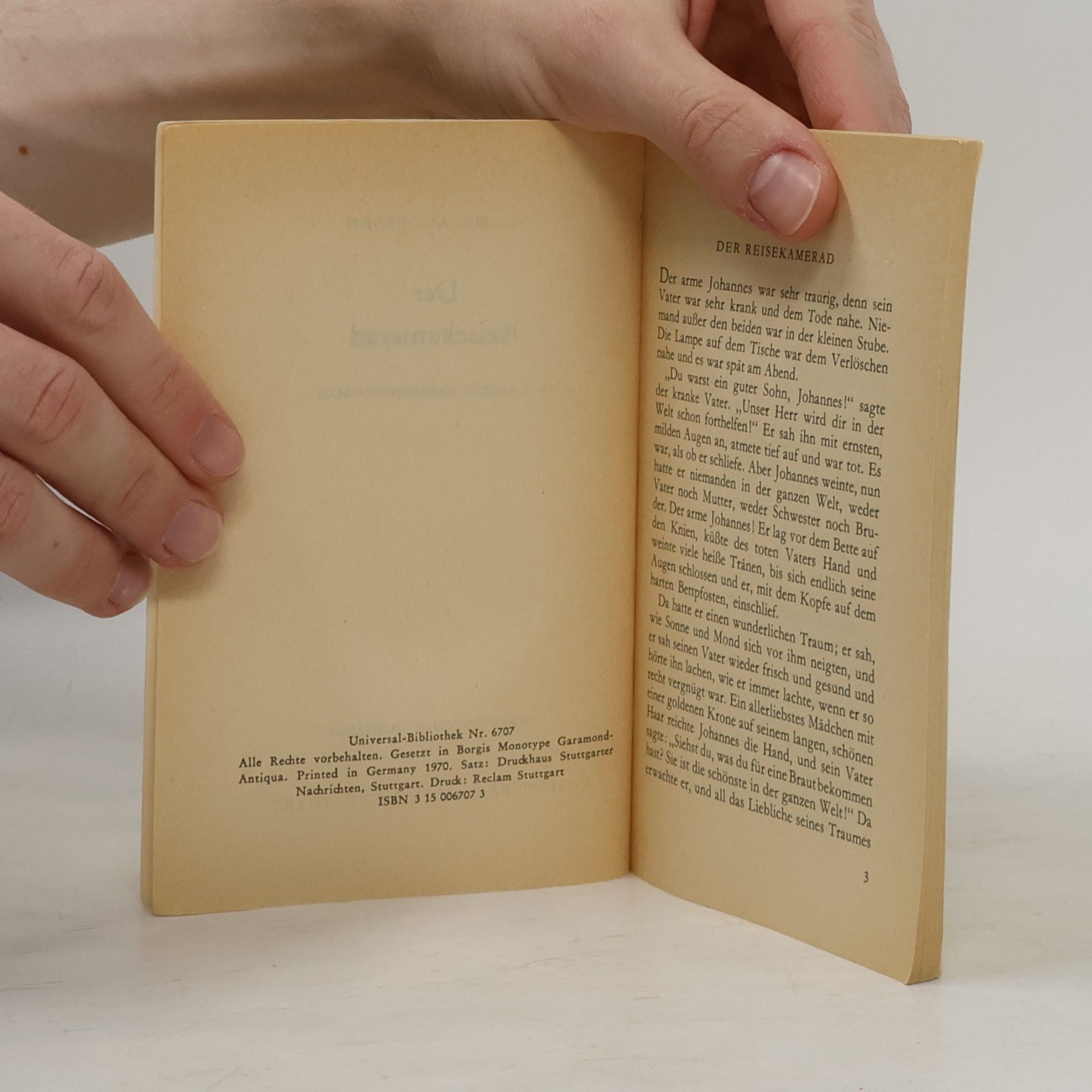 Hans-Christian Andersen Der Reisekamerad und andere Märchen