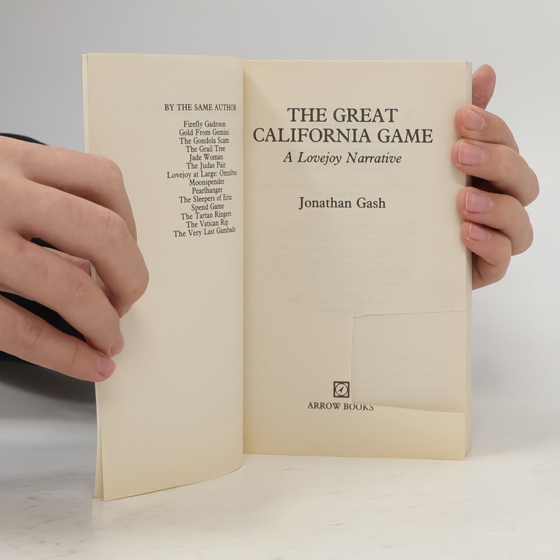 Jonathan Gash The Great California Game