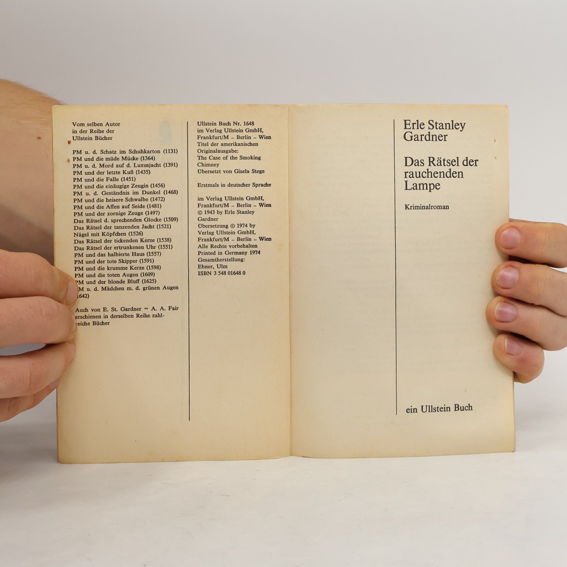 Erle Stanley Gardner Das Rätsel der rauchenden Lampe