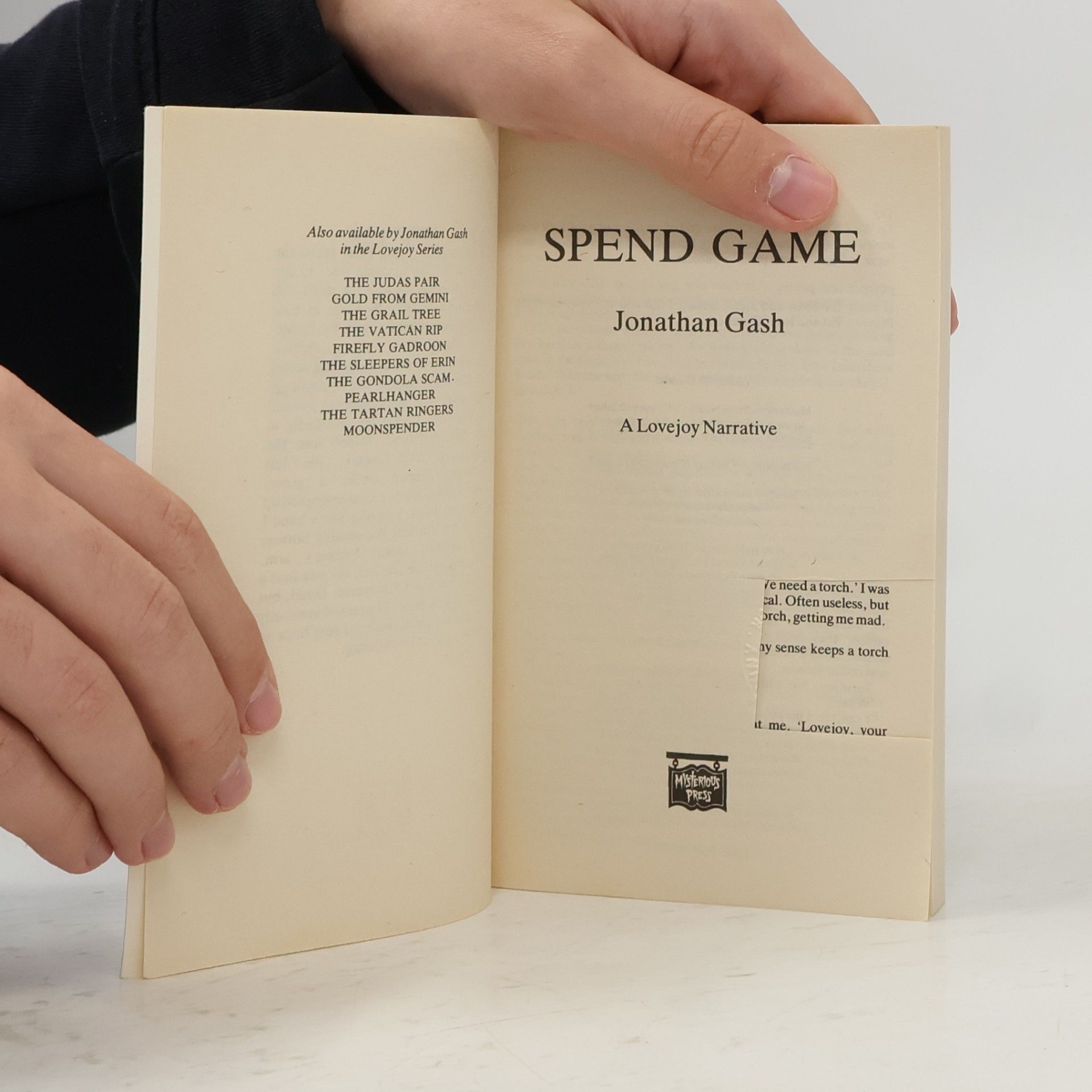 Jonathan Gash Spend Game