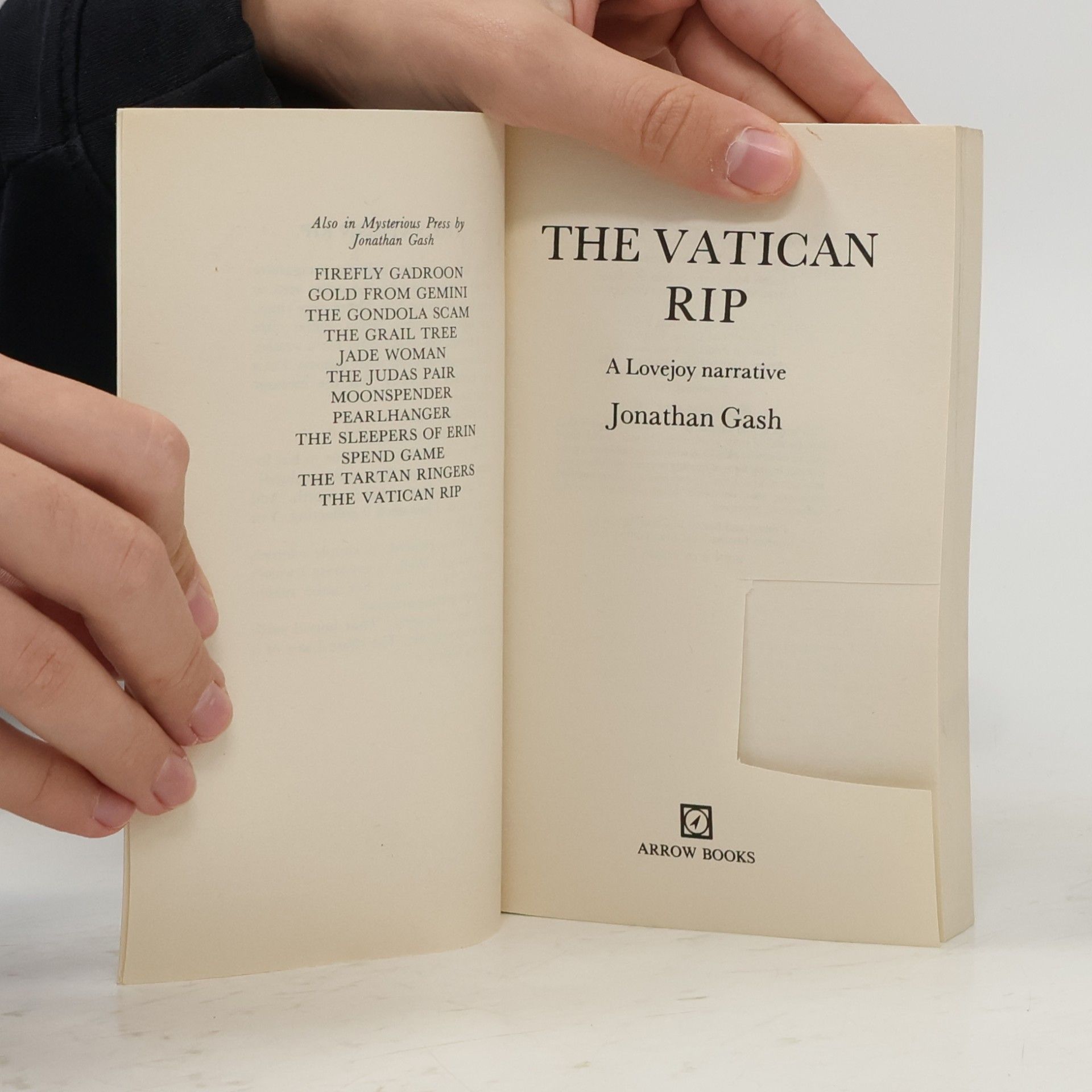 Jonathan Gash Lovejoy: The Vatican Rip