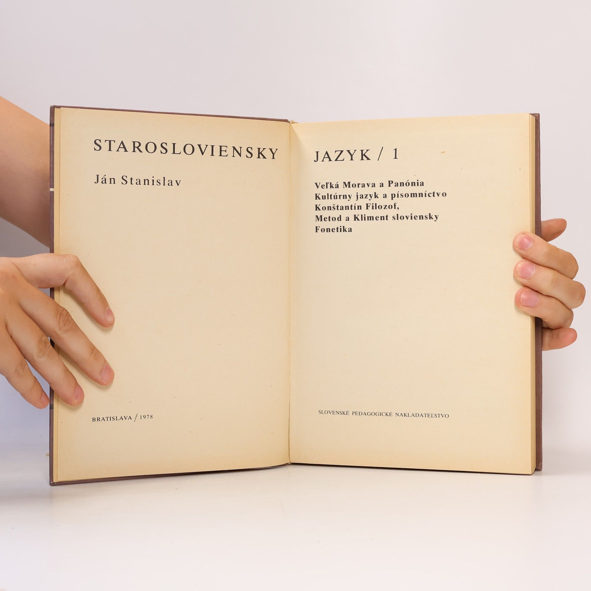 Ján Stanislav Starosloviensky jazyk 1