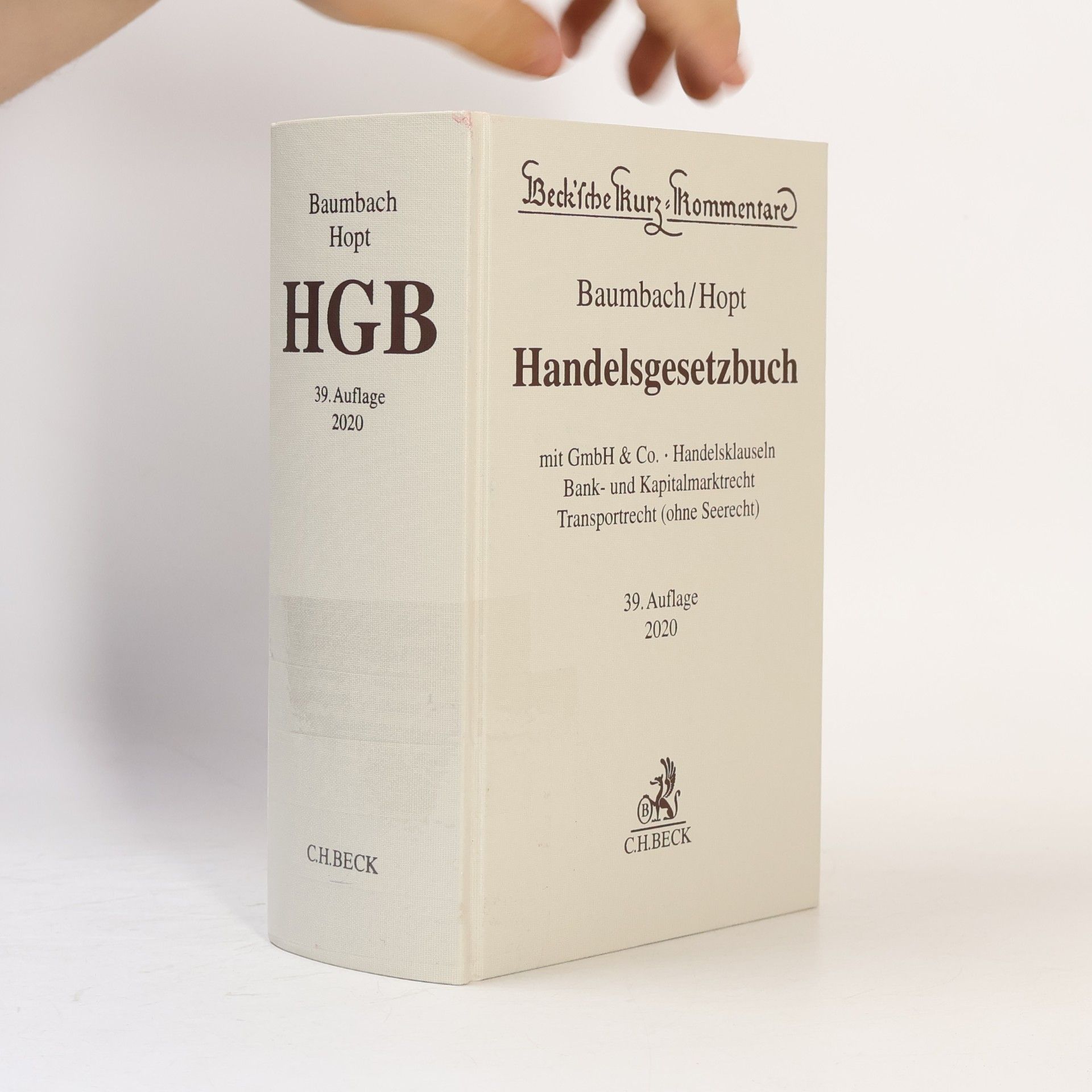 Hanno Merkt Handelsgesetzbuch - 39. Auflage