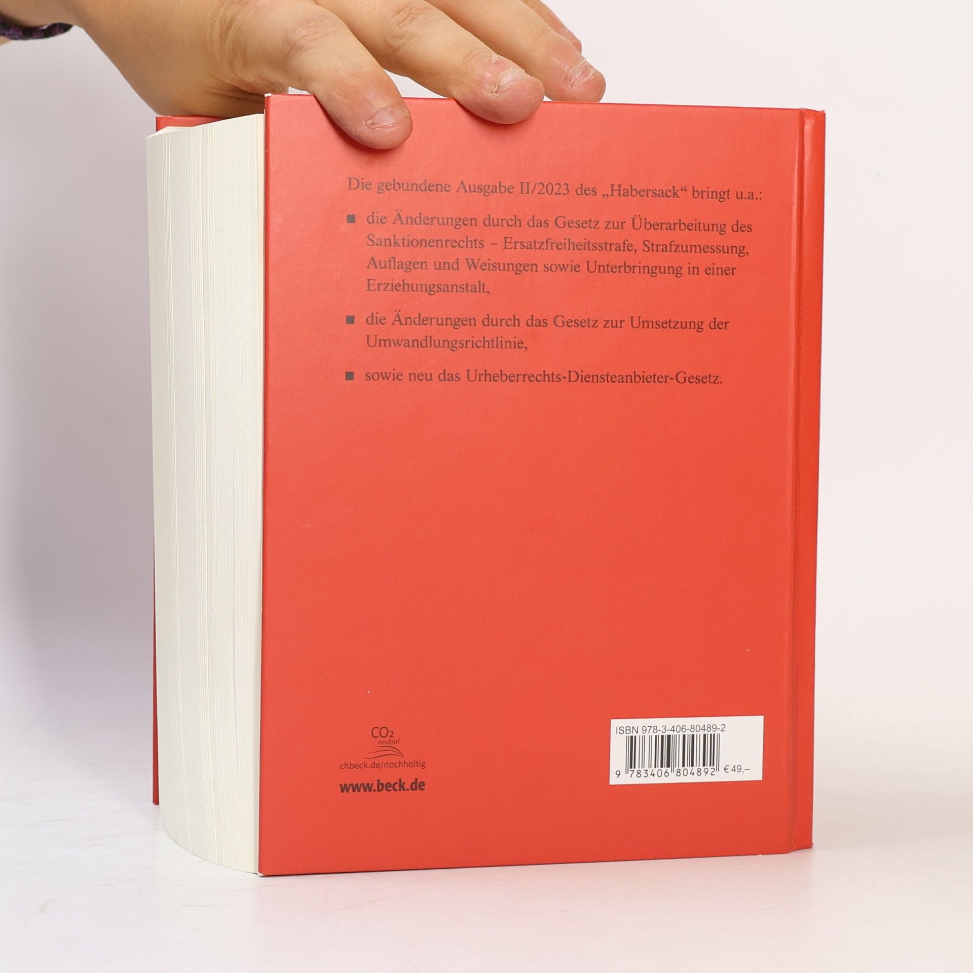 Mathias Habersack Deutsche Gesetze Gebundene Ausgabe II/2023