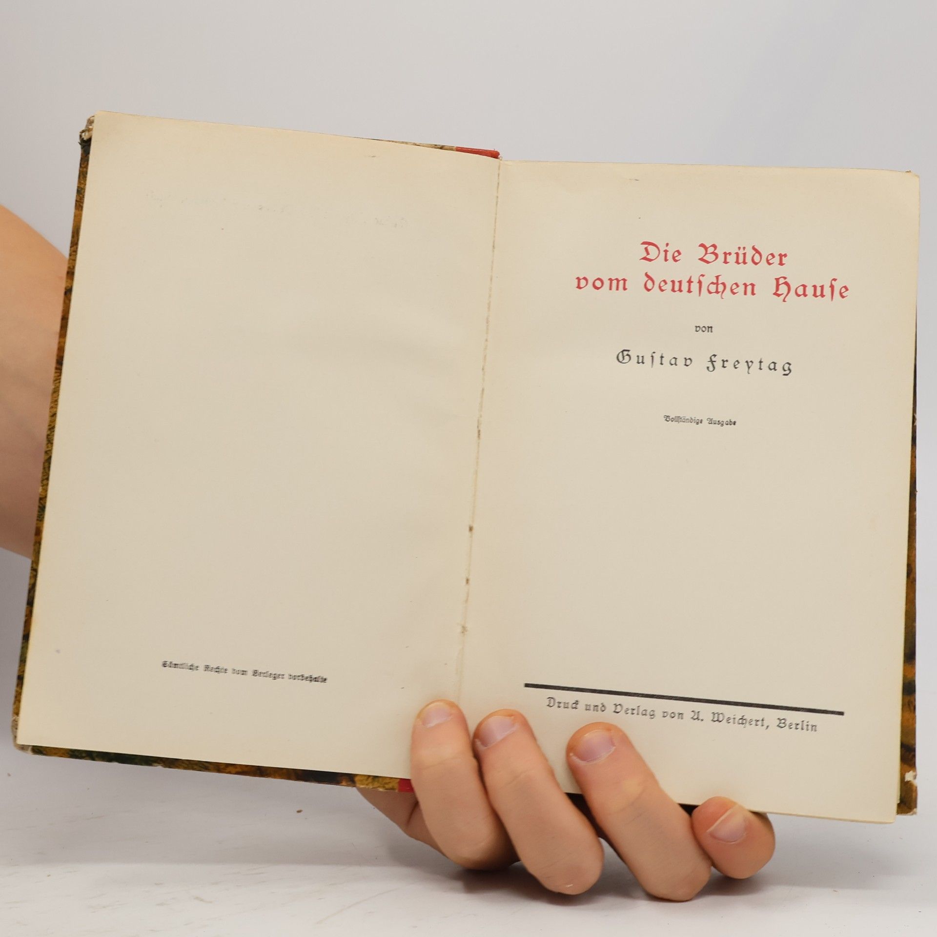 Gustav Freytag Die Brüder vom deutschen Hause