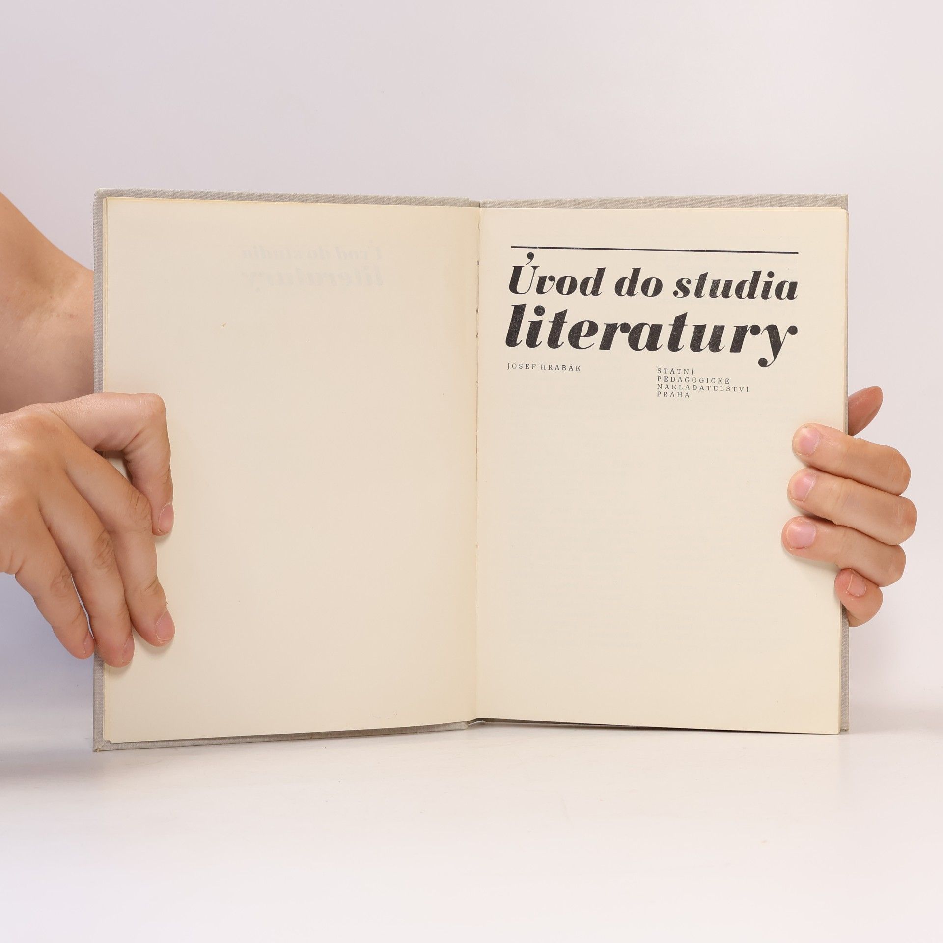 Josef Hrabák Úvod do studia literatury