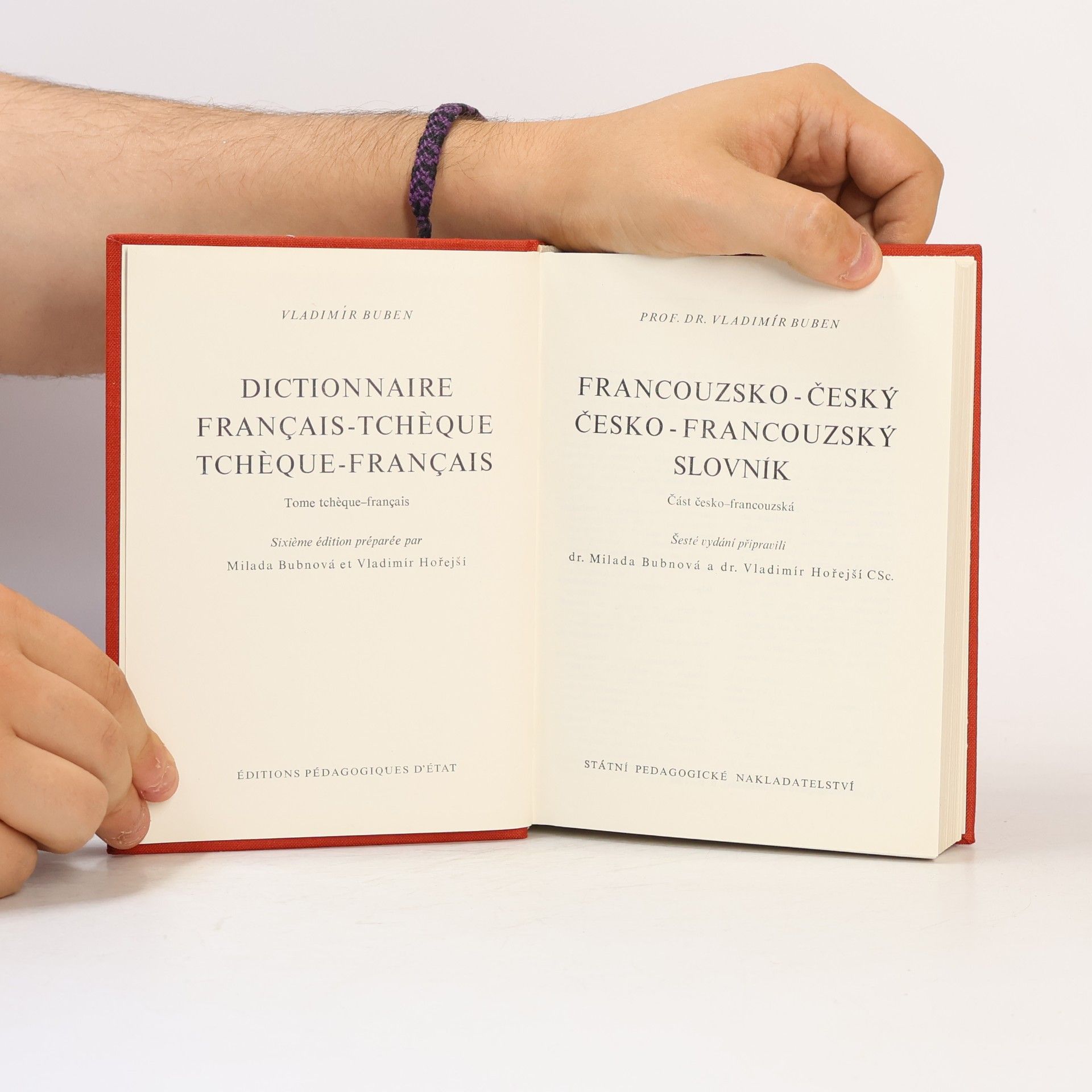 Milada Bubnová Francouzsko-český, česko-francouzský slovník. Část česko-francouzská