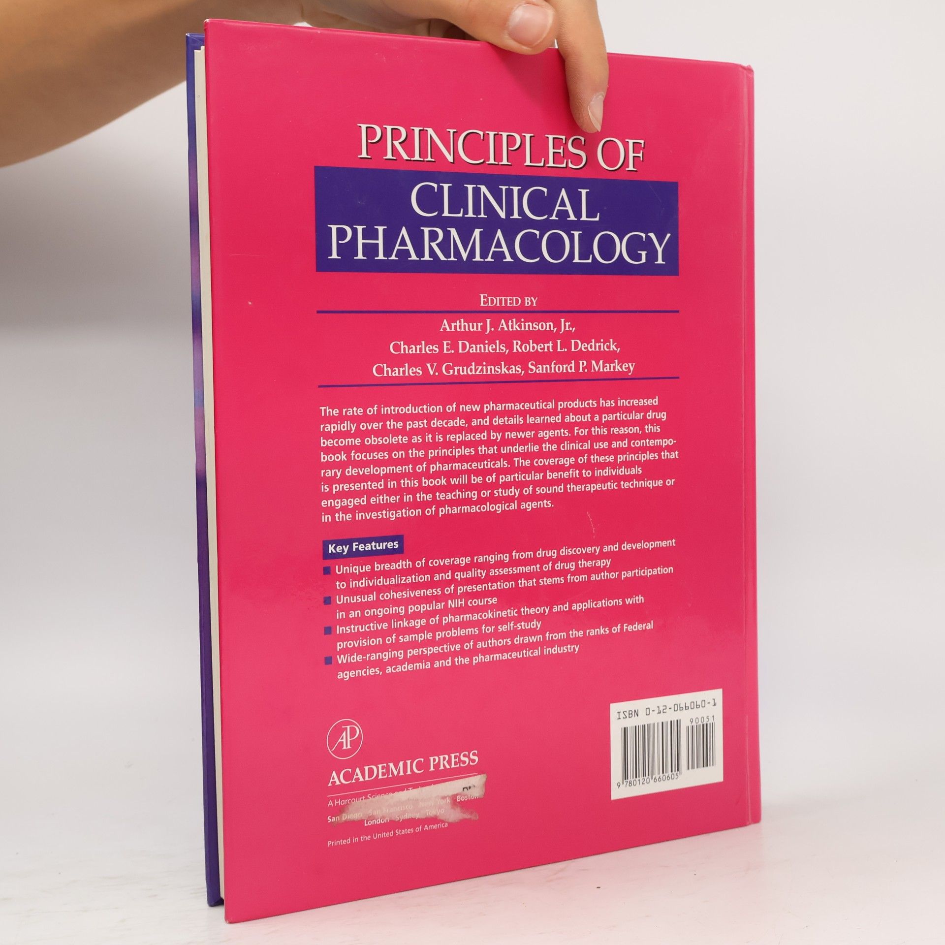Robert Dedrick Principles of Clinical Pharmacology