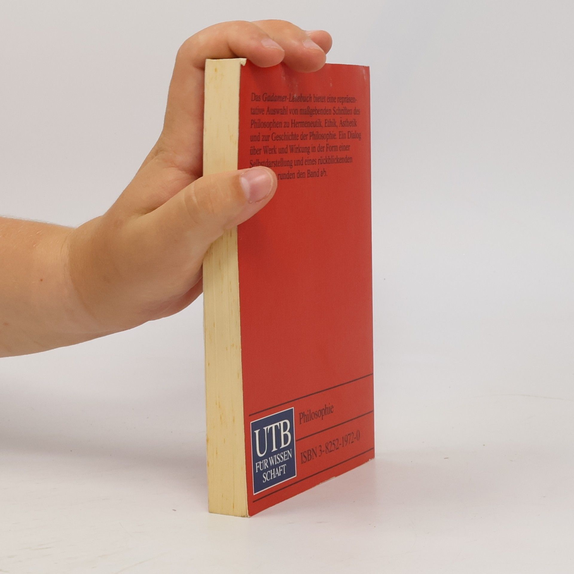 Hans-Georg Gadamer UTB - 1972: Gadamer Lesebuch