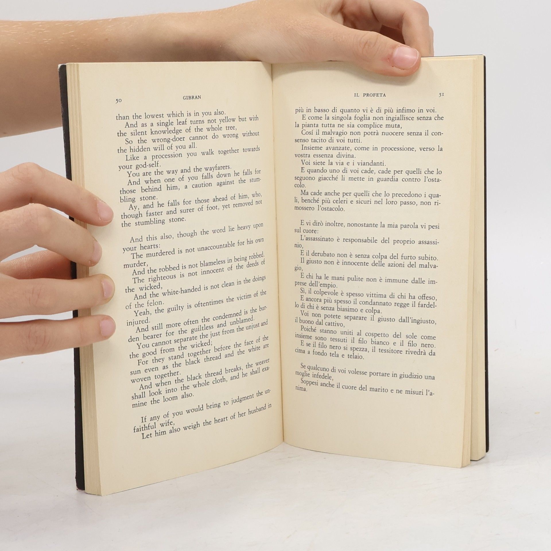 H̱alīl Ǧibrān Kahlil Gibran Il profeta. Testo inglese a fronte