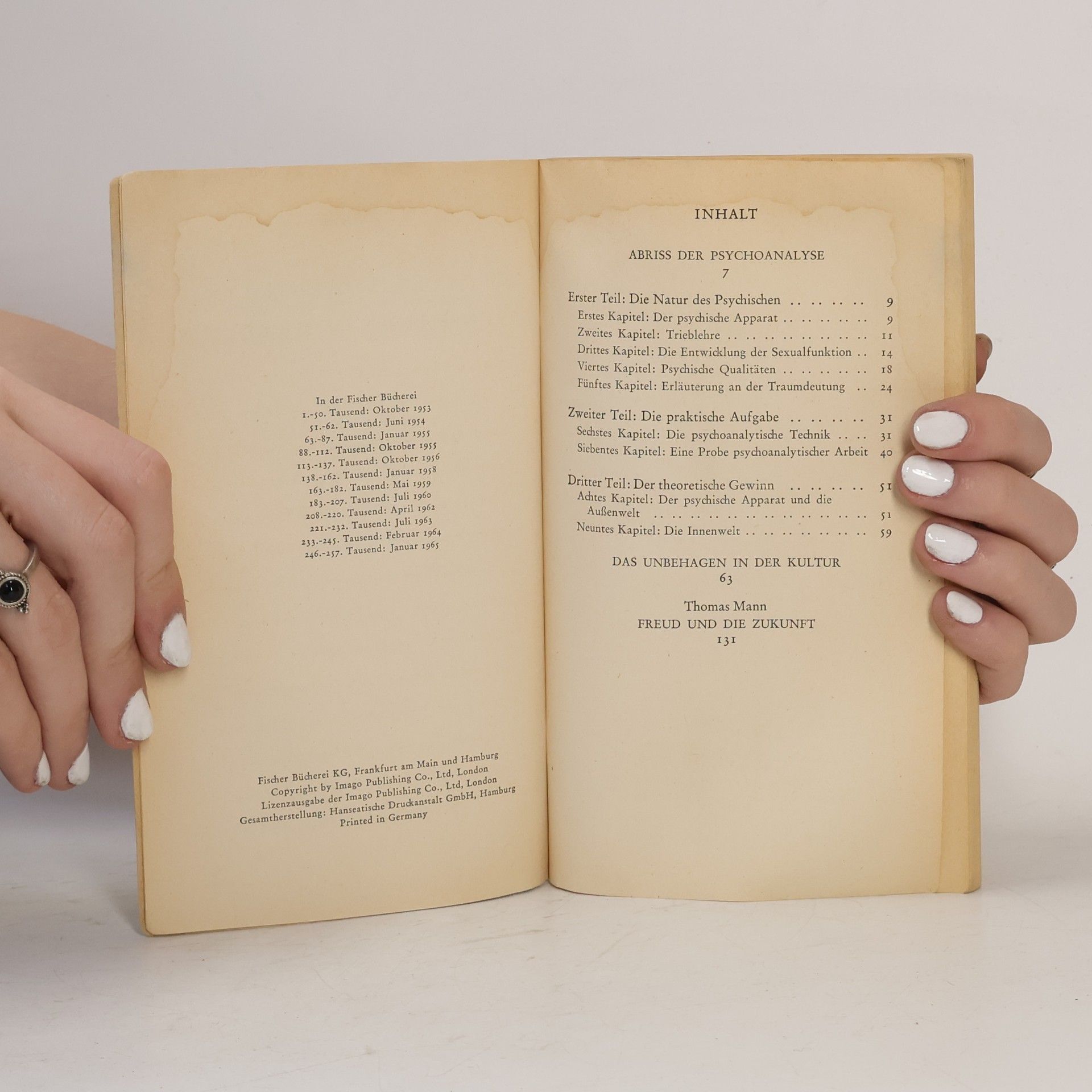 Sigmund Freud Abriß der Psychoanalyse. Das Unbehagen in der Kultur