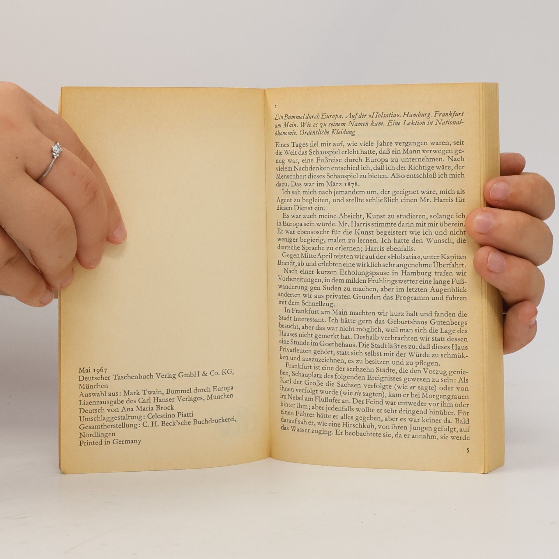 Mark Twain Bummel durch Europa
