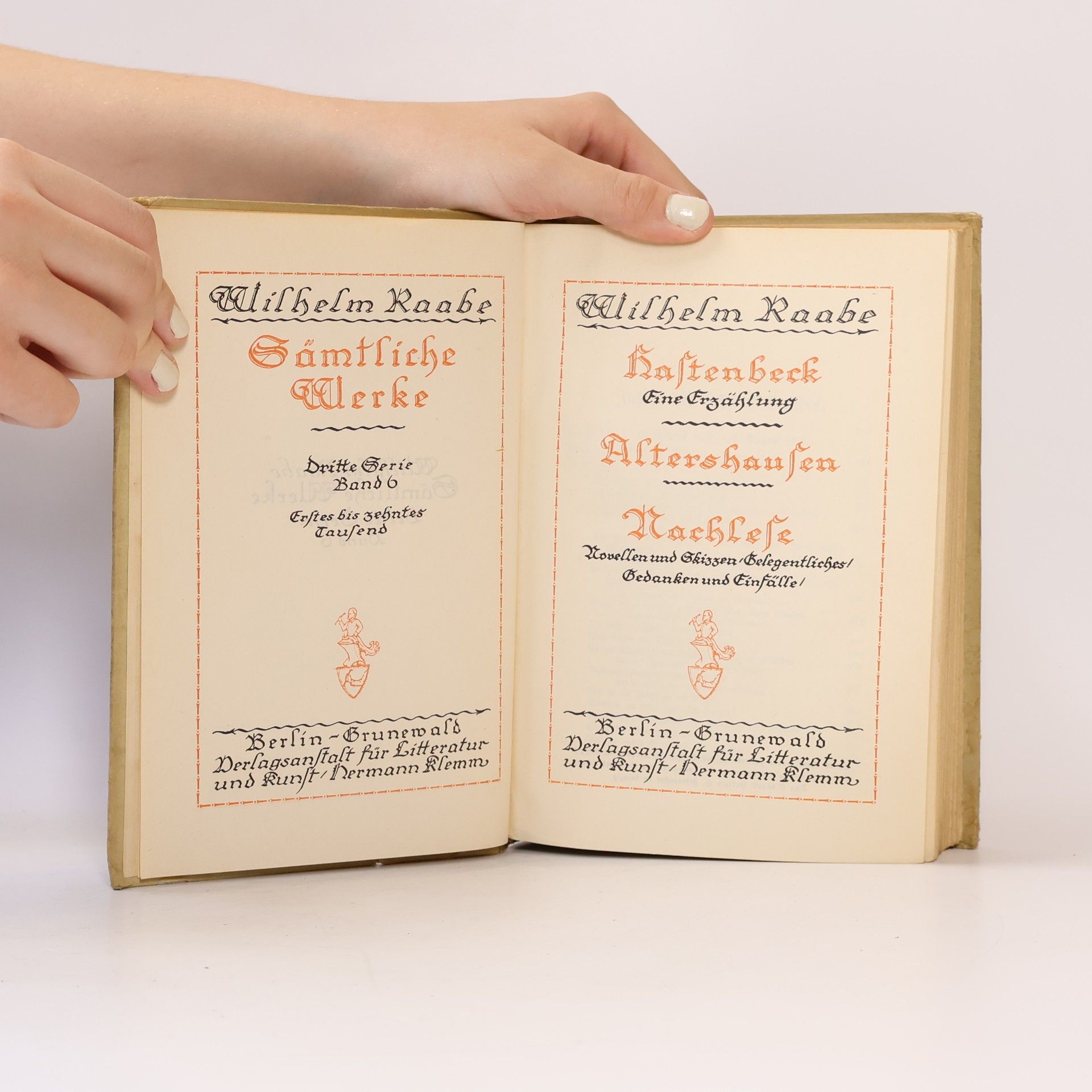Wilhelm Raabe Sämtliche Werke 6