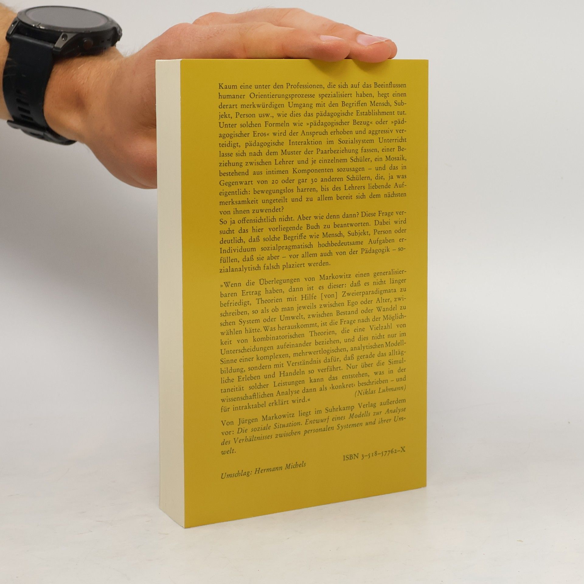 Jürgen Markowitz Verhalten im Systemkontext