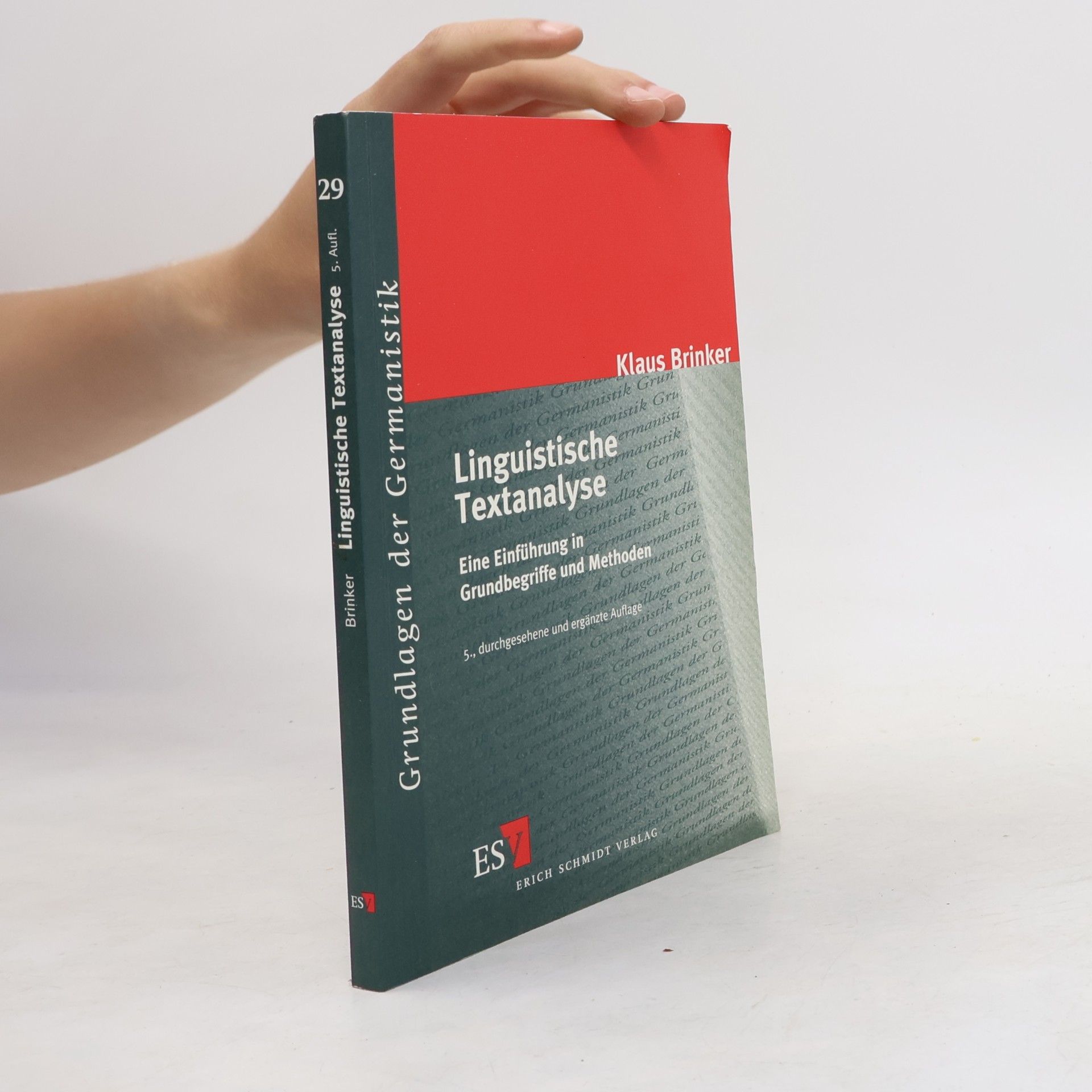 Klaus Brinker Linguistische Textanalyse
