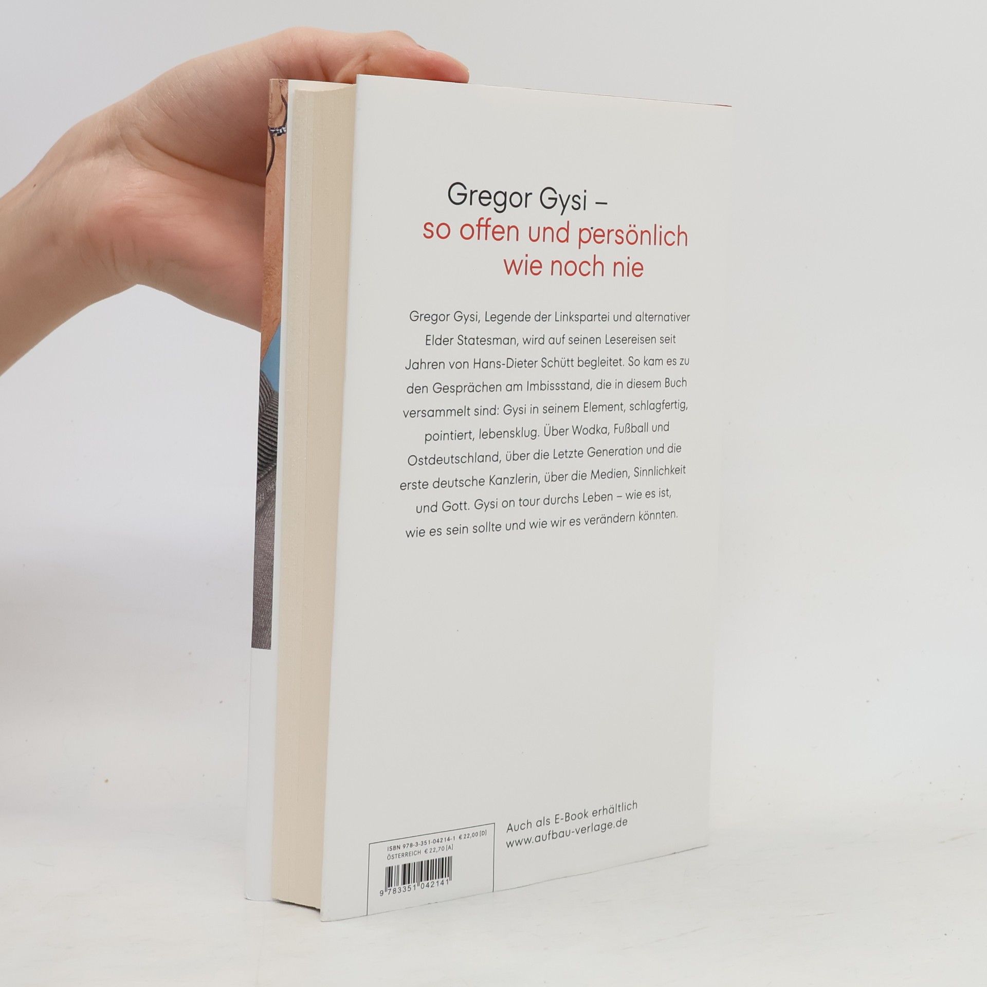 Gregor Gysi Auf eine Currywurst mit Gregor Gysi