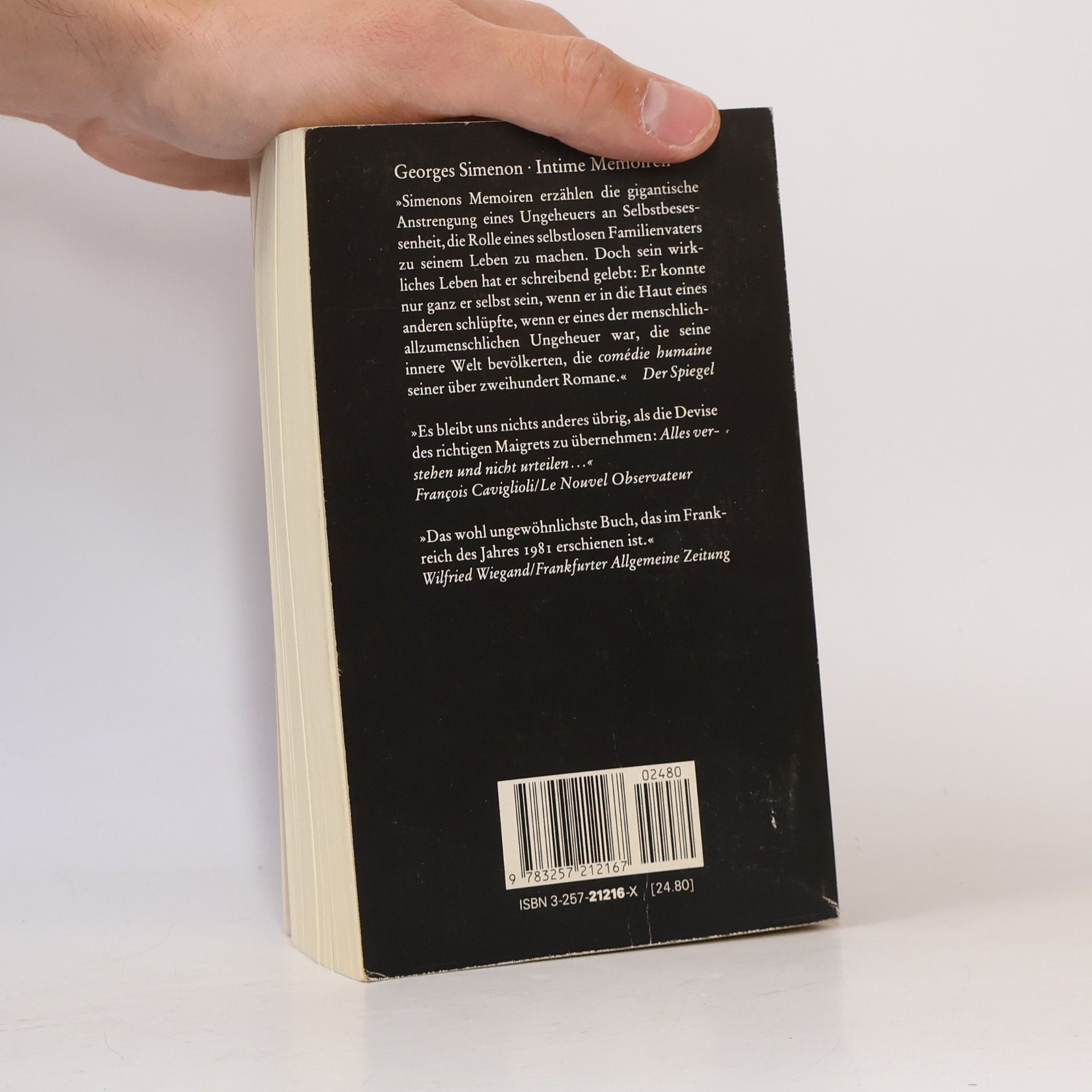 Georges Simenon Intime Memoiren und Das Buch von Marie-Jo