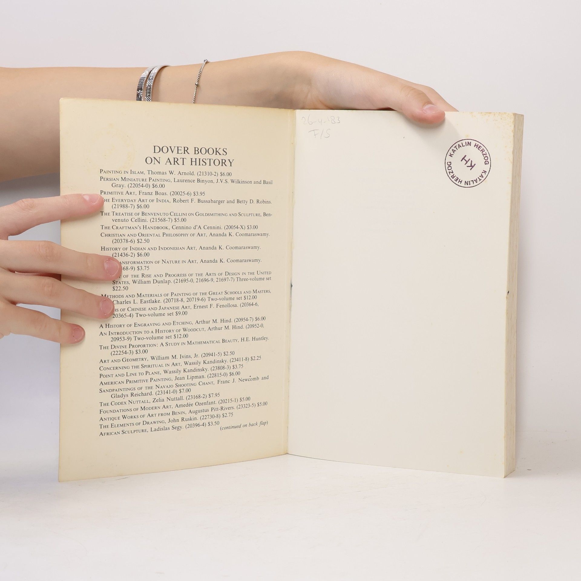 Heinrich Wölfflin Principles of Art History : teh problem of the development of style in later art
