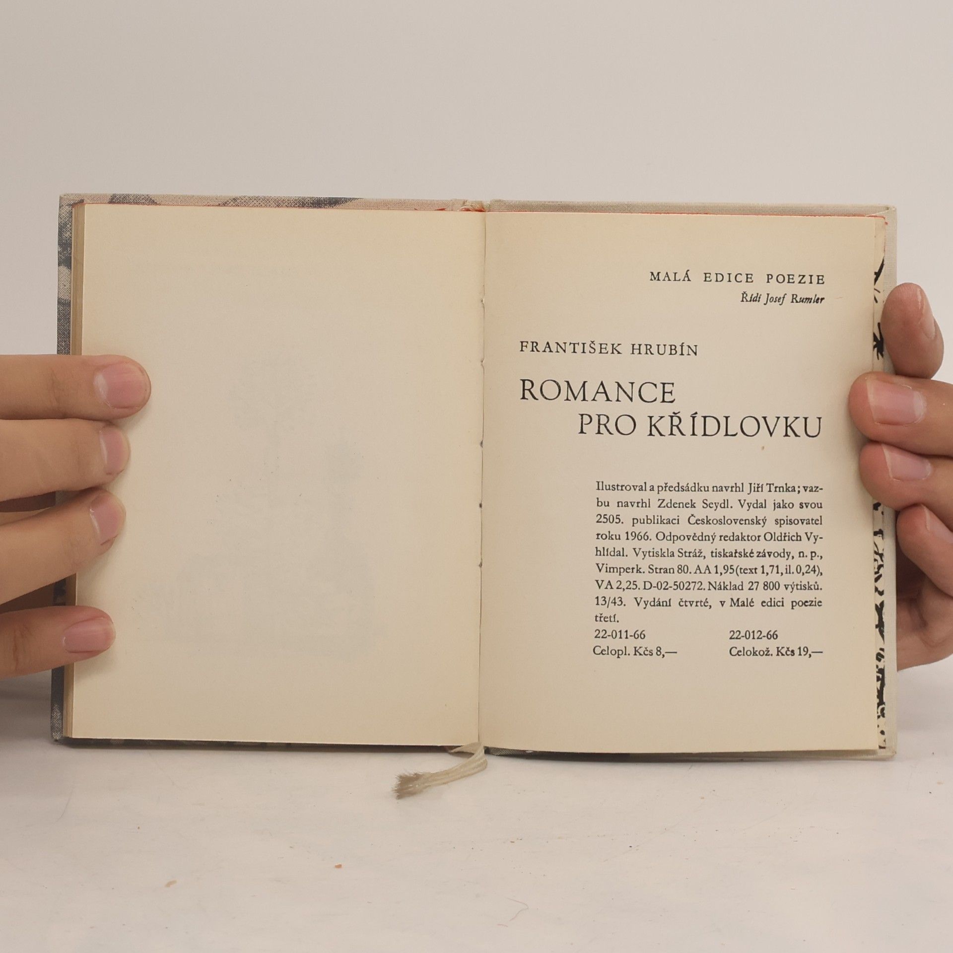 František Hrubín Romance pro křídlovku