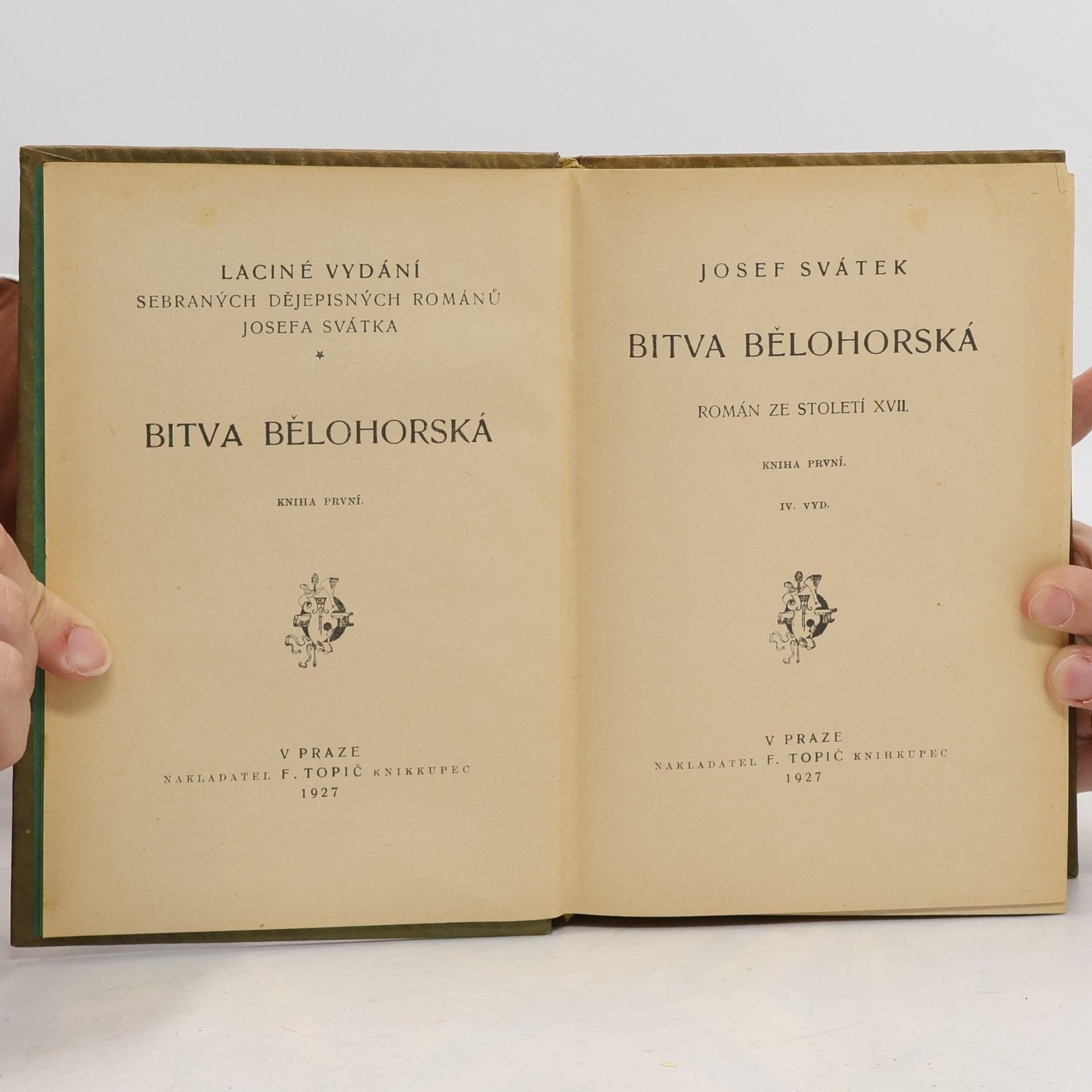 Josef Svátek Bitva bělohorská I