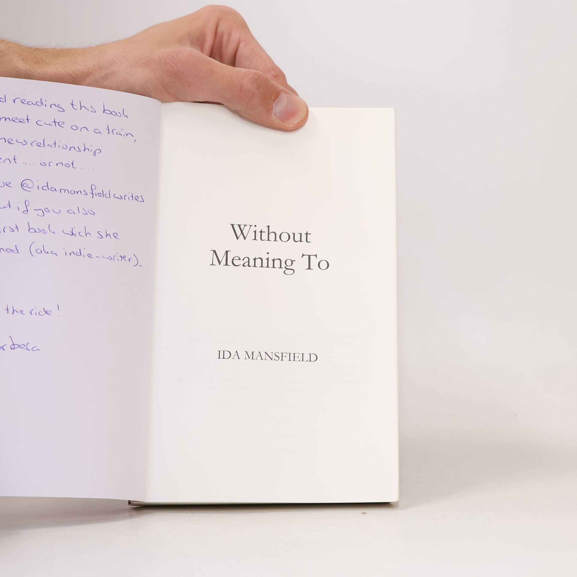 Ida Mansfield Without Meaning To