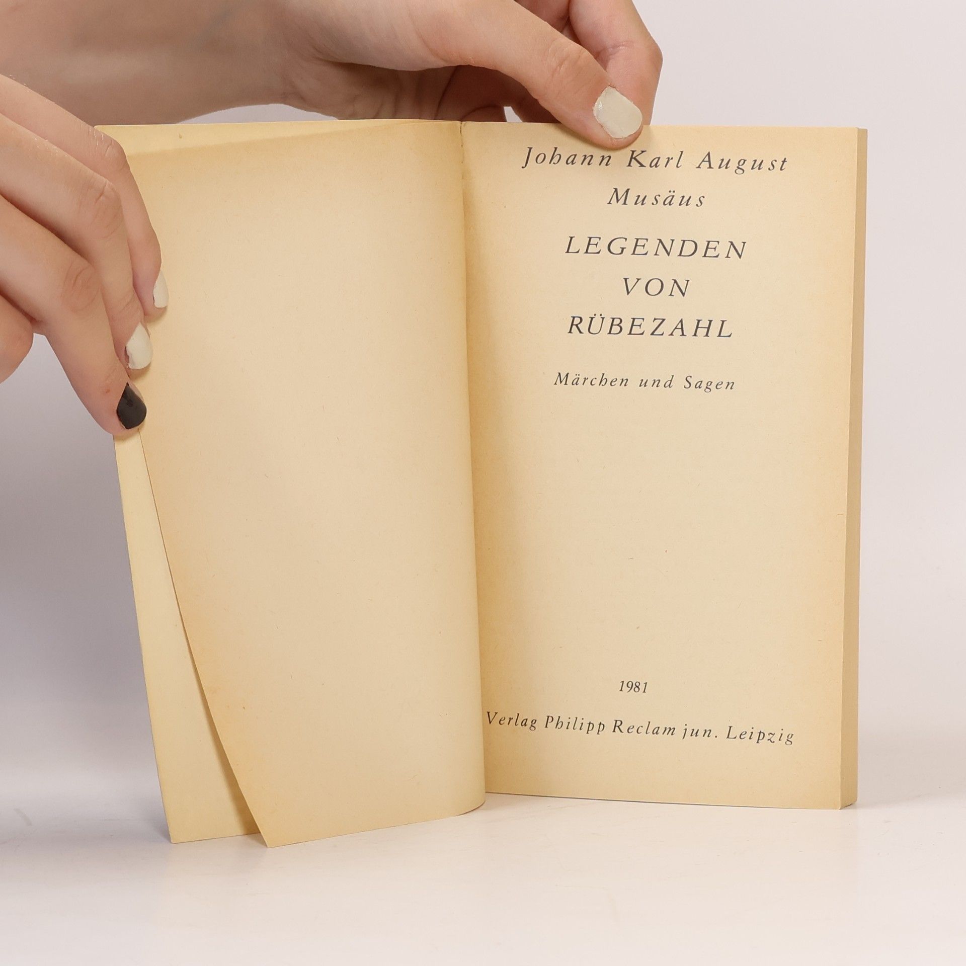 Johann K. A. Musäus Legenden von Rübezahl