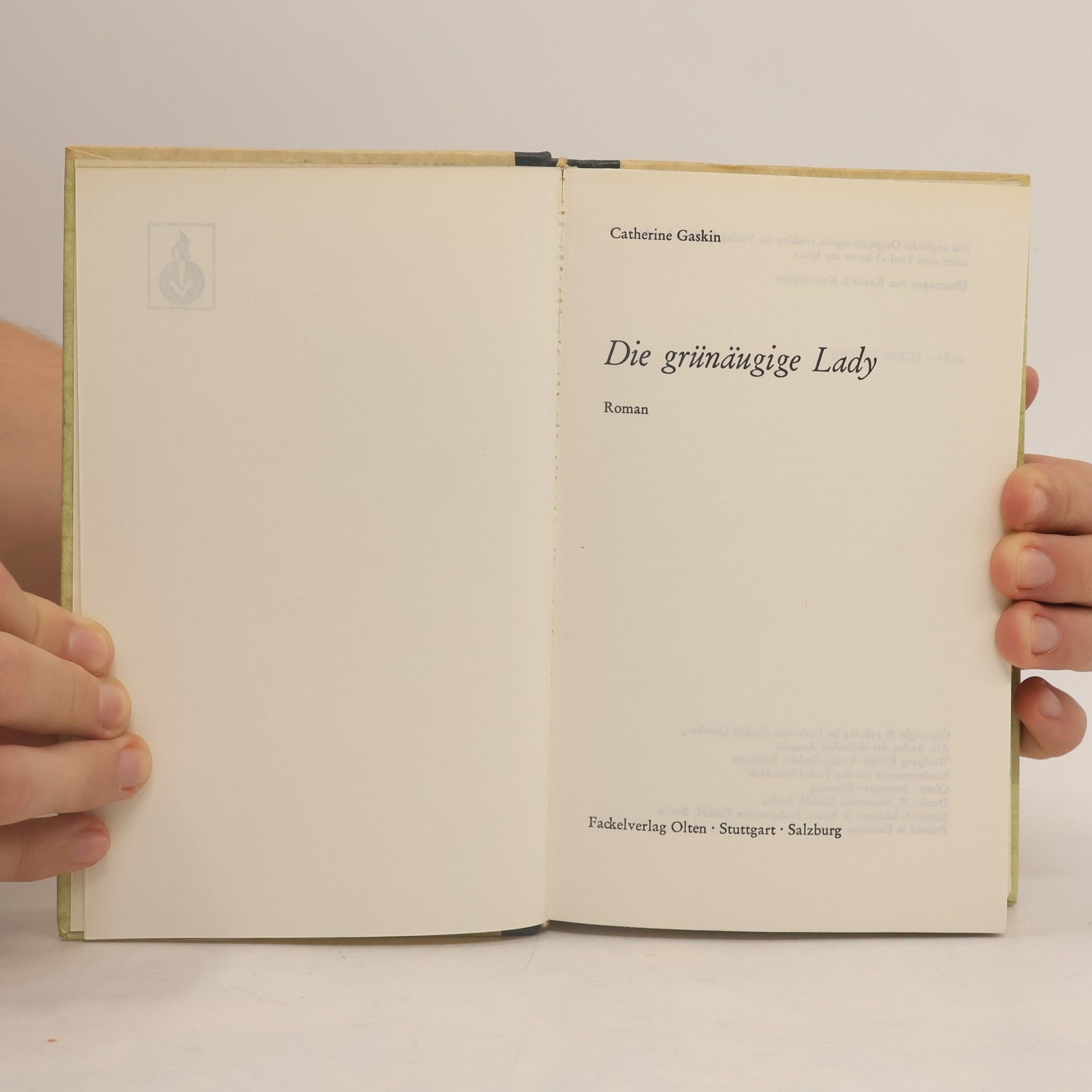 Catherine Gaskin Die grünäugige Lady