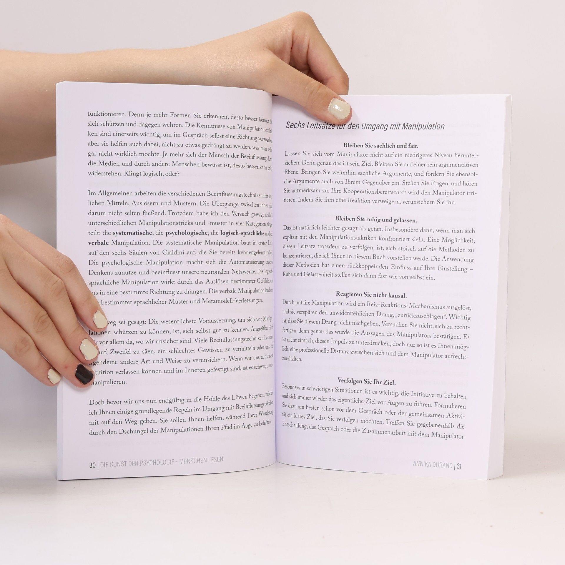 Annika Durand Die Kunst der Psychologie. Menschen lesen