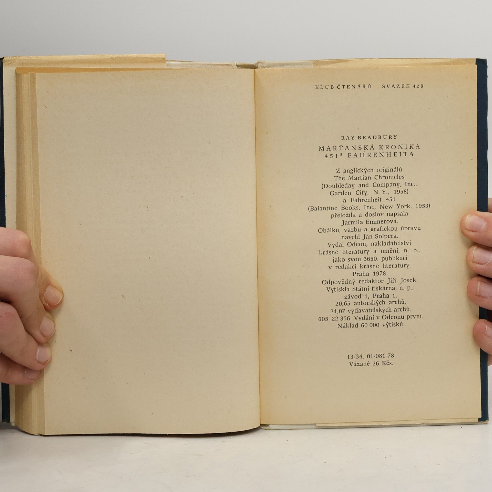 Ray Bradbury Marťanská kronika. 451° Fahrenheita
